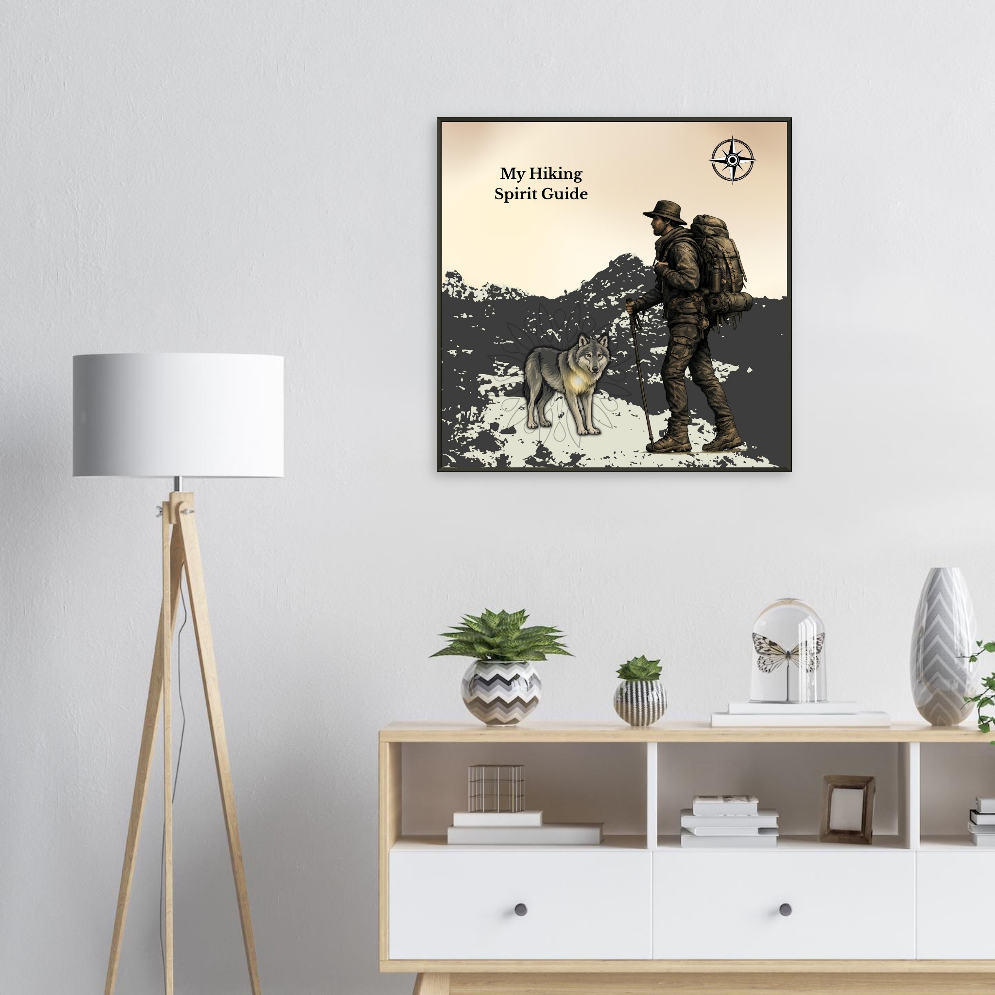 classic semi glossy paper metal framed poster hiking spirit guide 63fb127e-71d2-4c66-82d8-ab45a34f83a5