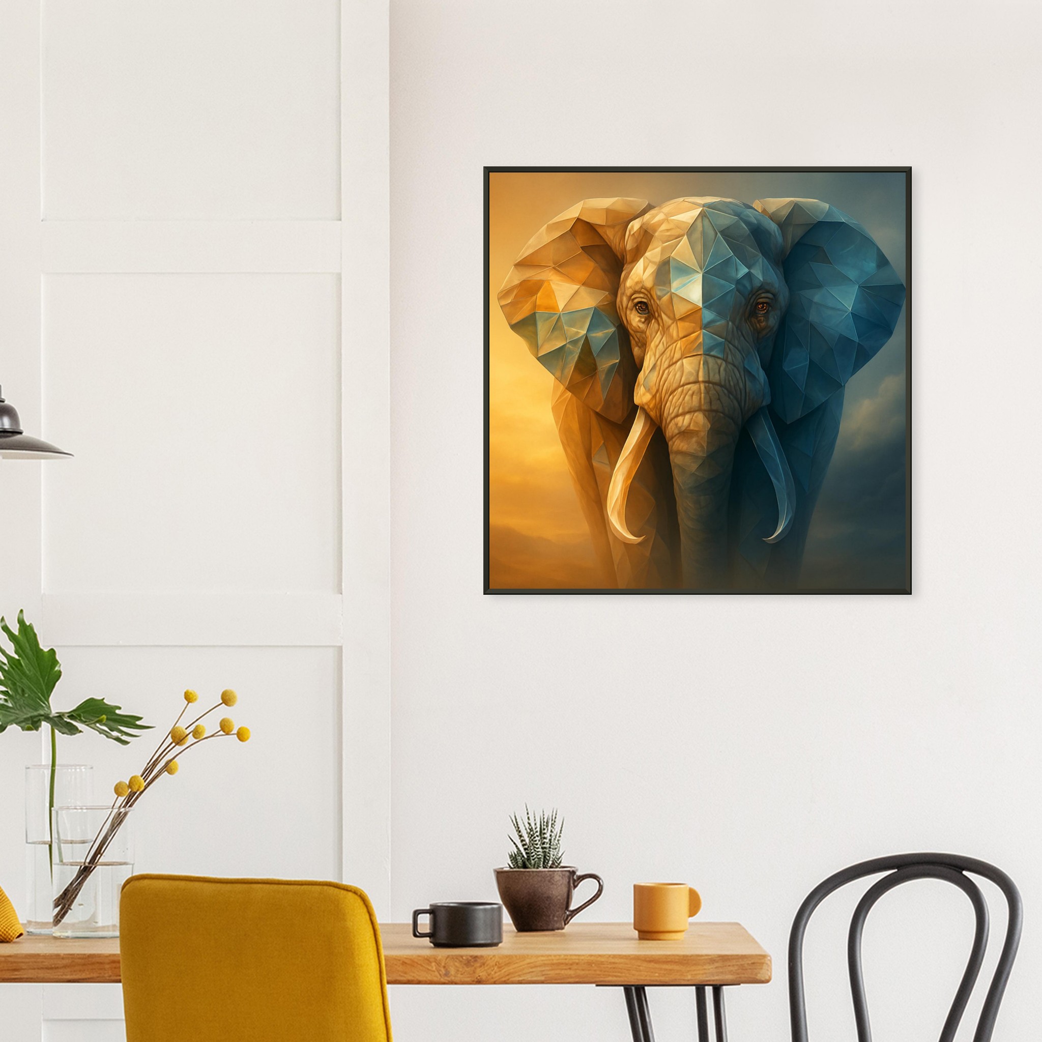 classic semi glossy paper metal framed poster elephant power 64e60f04-1622-41dd-92b0-f3d045900ca7
