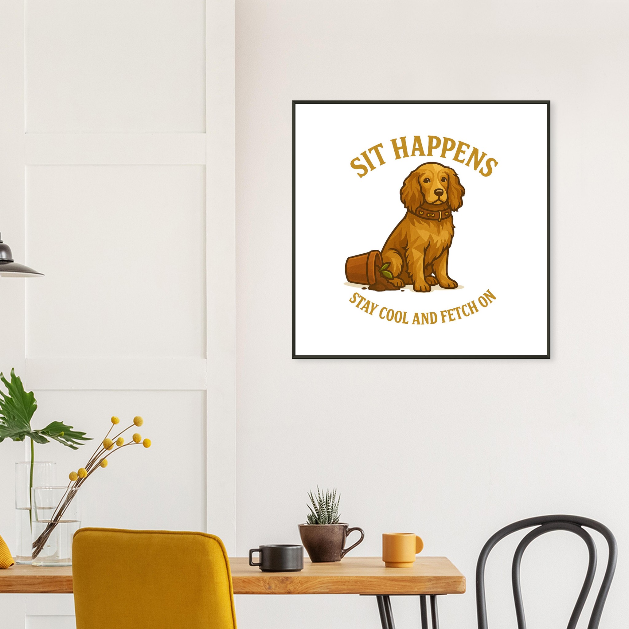 classic semi glossy paper metal framed poster sit happens 65576013-da3d-4274-b4db-3555adac71c1