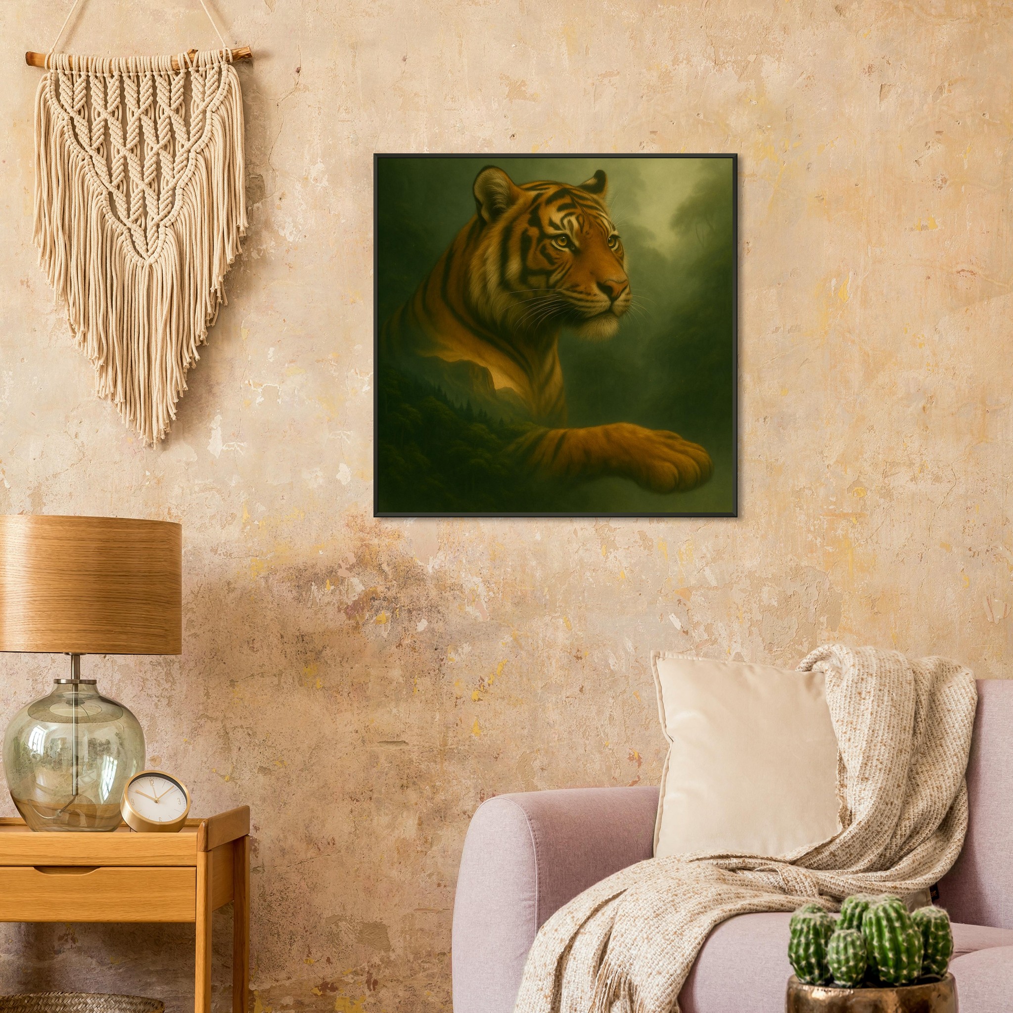 classic semi glossy paper metal framed poster tiger 664822c8-05b9-4b61-9cf2-5e39678811b6