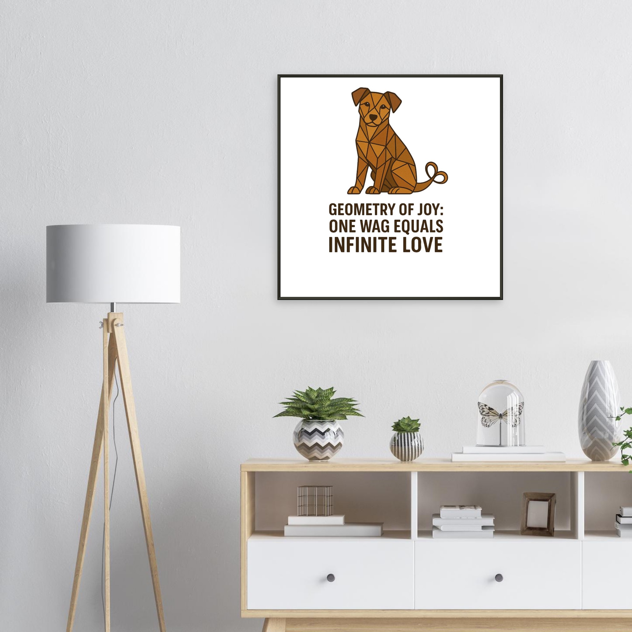 classic semi glossy paper metal framed poster geometry of joy 6692633c-ec0e-4529-ac11-1f2e63e0b21c