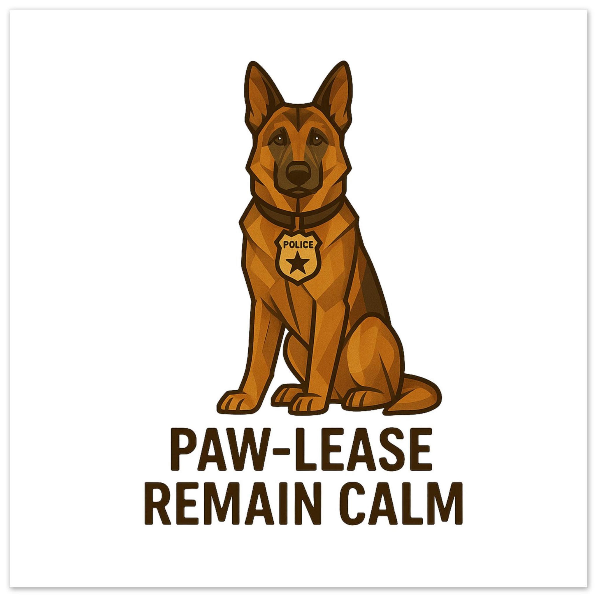 classic semi glossy paper poster paw lease remain calm 67b13c83-652a-4f9c-b3c2-8d3388f4ca56