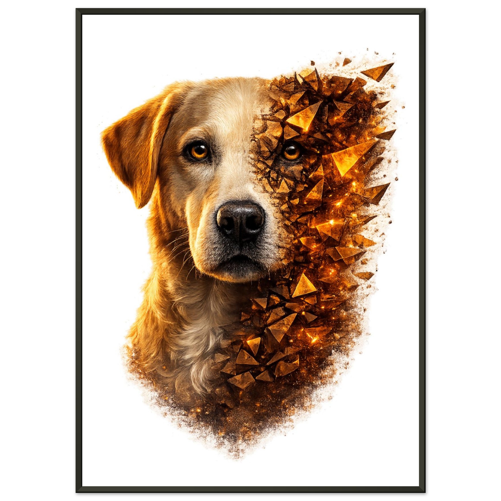 classic semi glossy paper metal framed poster labrador 68482159-456a-47f9-a384-ccd2d93ab939