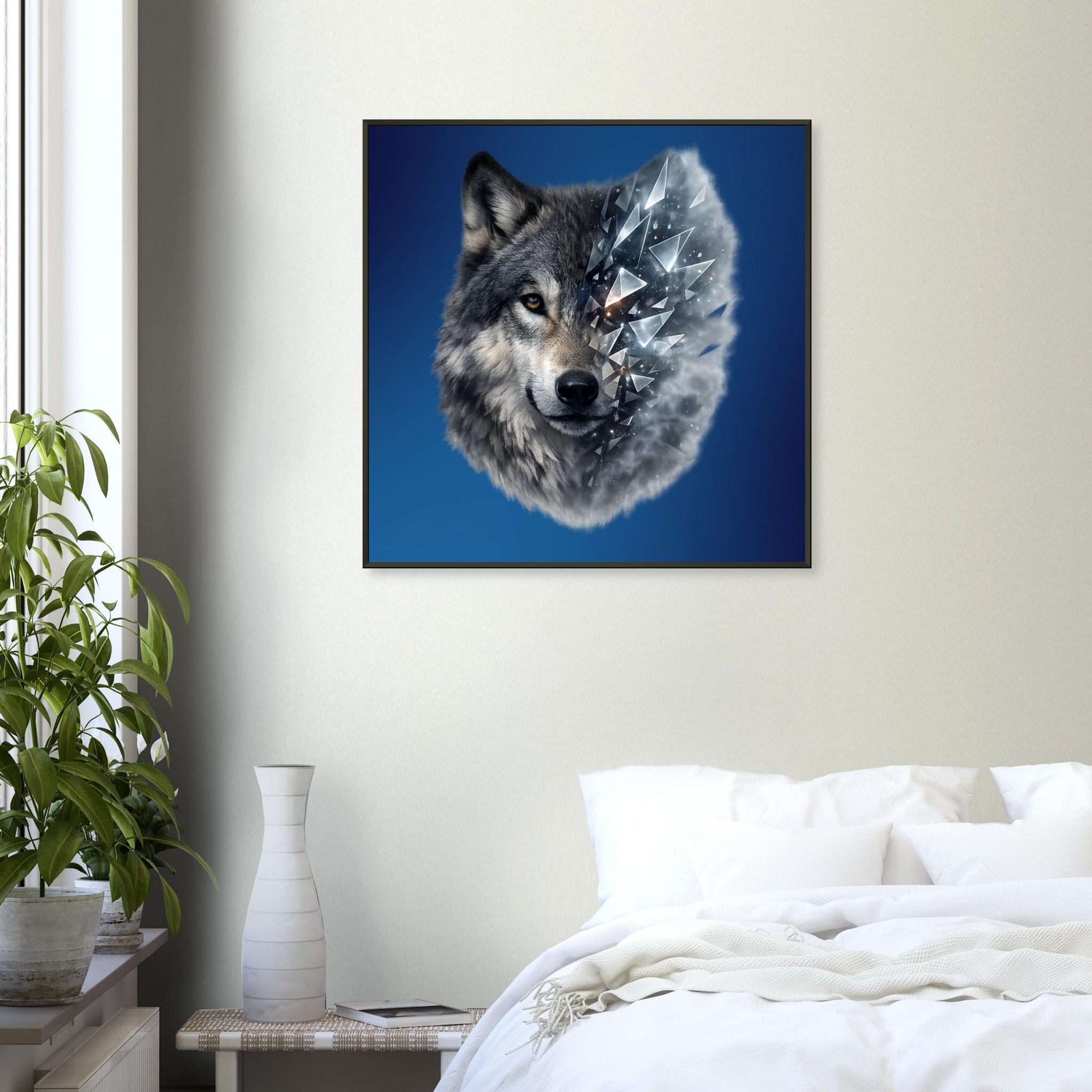 classic semi glossy paper metal framed poster wolf 68b8c3e3-4e8d-44e8-8543-c8f5624ad2c3