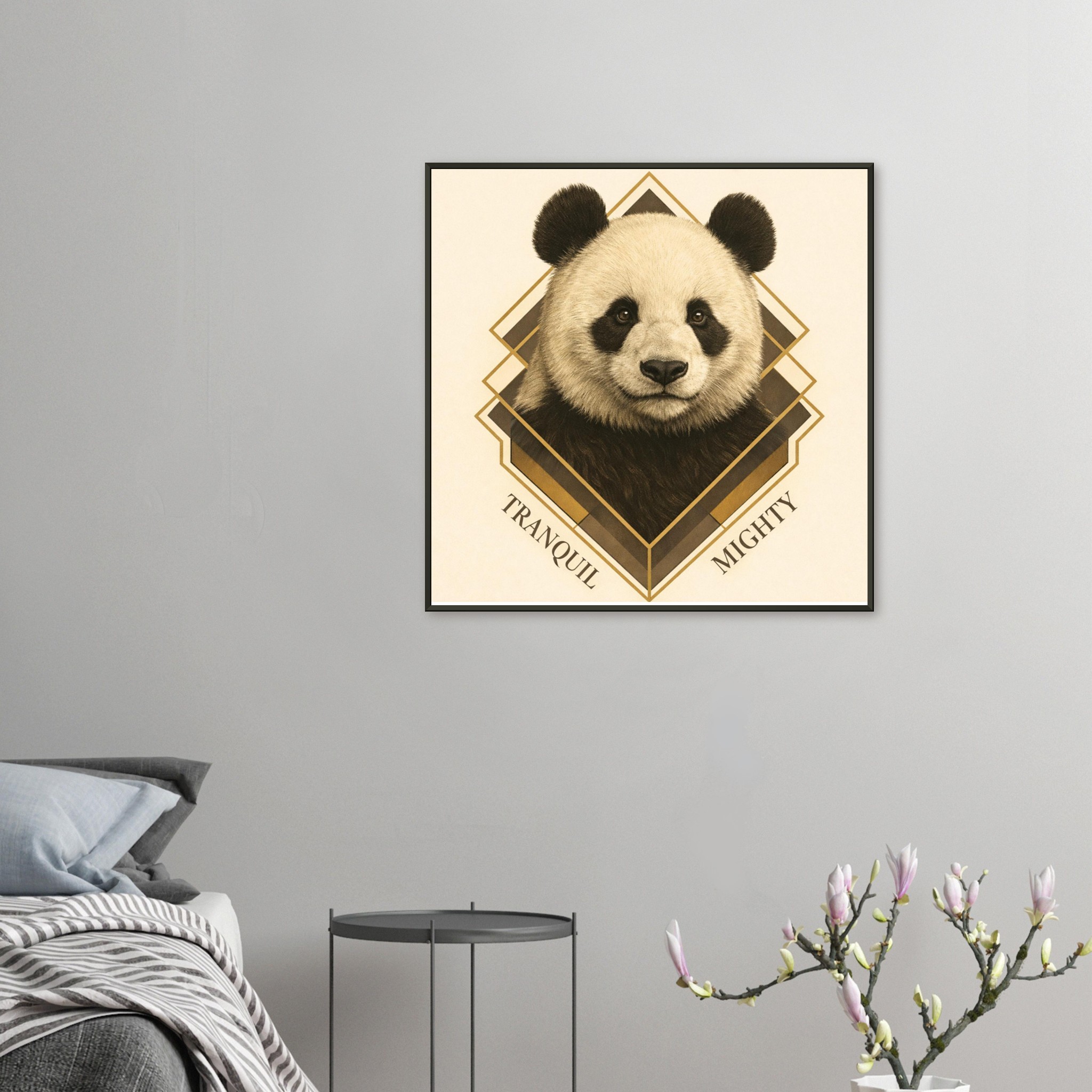 classic semi glossy paper metal framed poster panda wall art 6b40a304-f603-4be8-9e9f-be109fe0f402