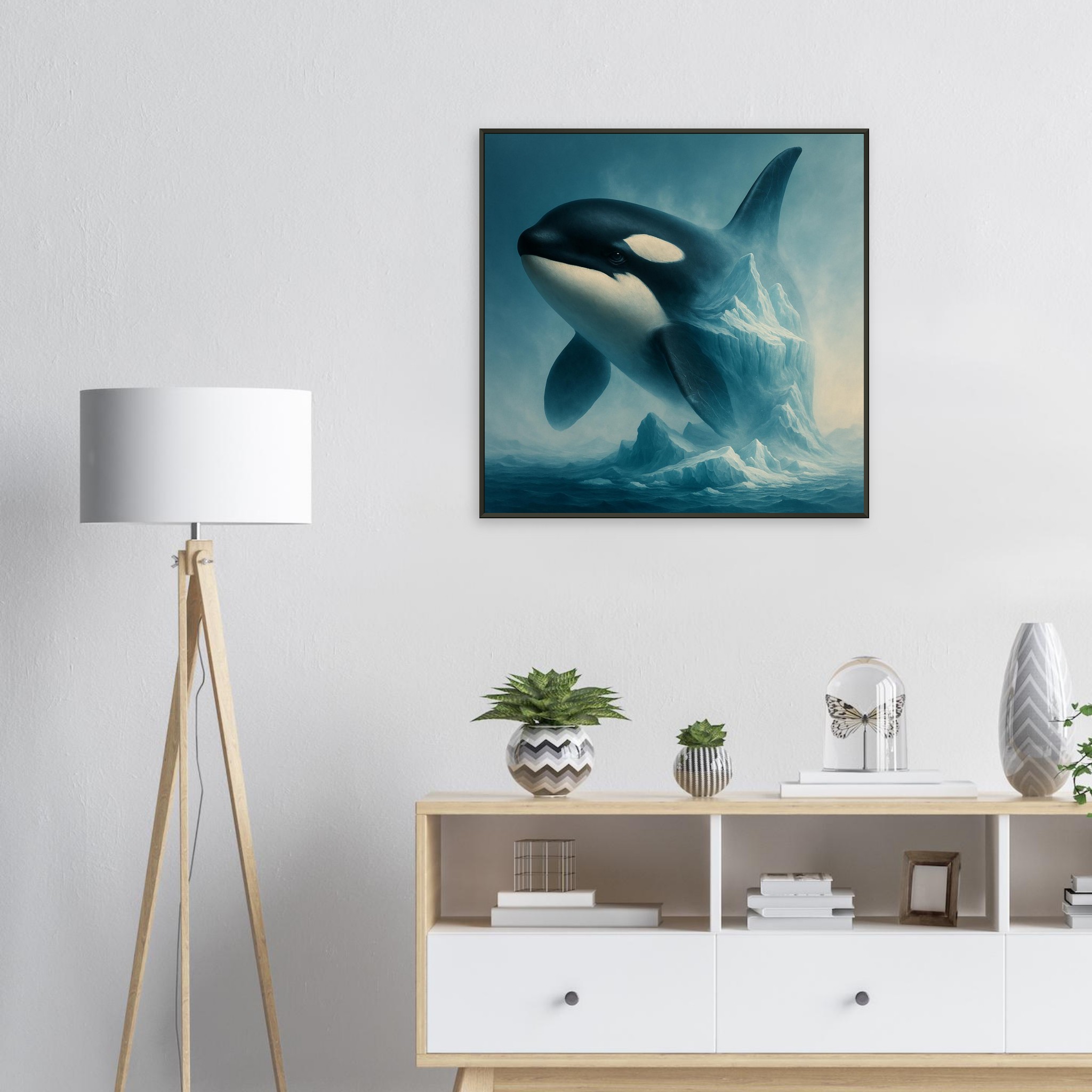 classic semi glossy paper metal framed poster orca 6b9a01e3-b50d-433f-9f5a-edbe60ddc8fd