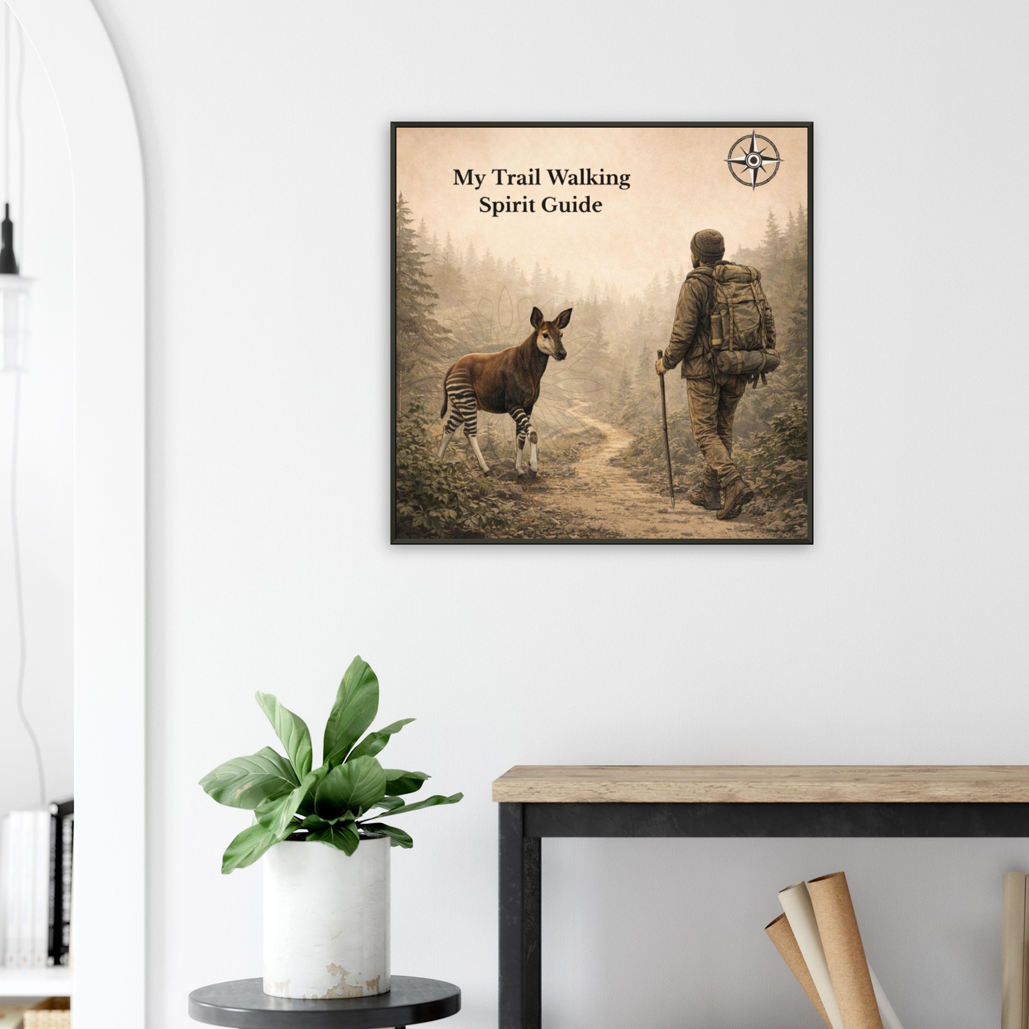 classic semi glossy paper metal framed poster trail walking guide 6c504224-5633-4e7d-a14c-15961f3a2291