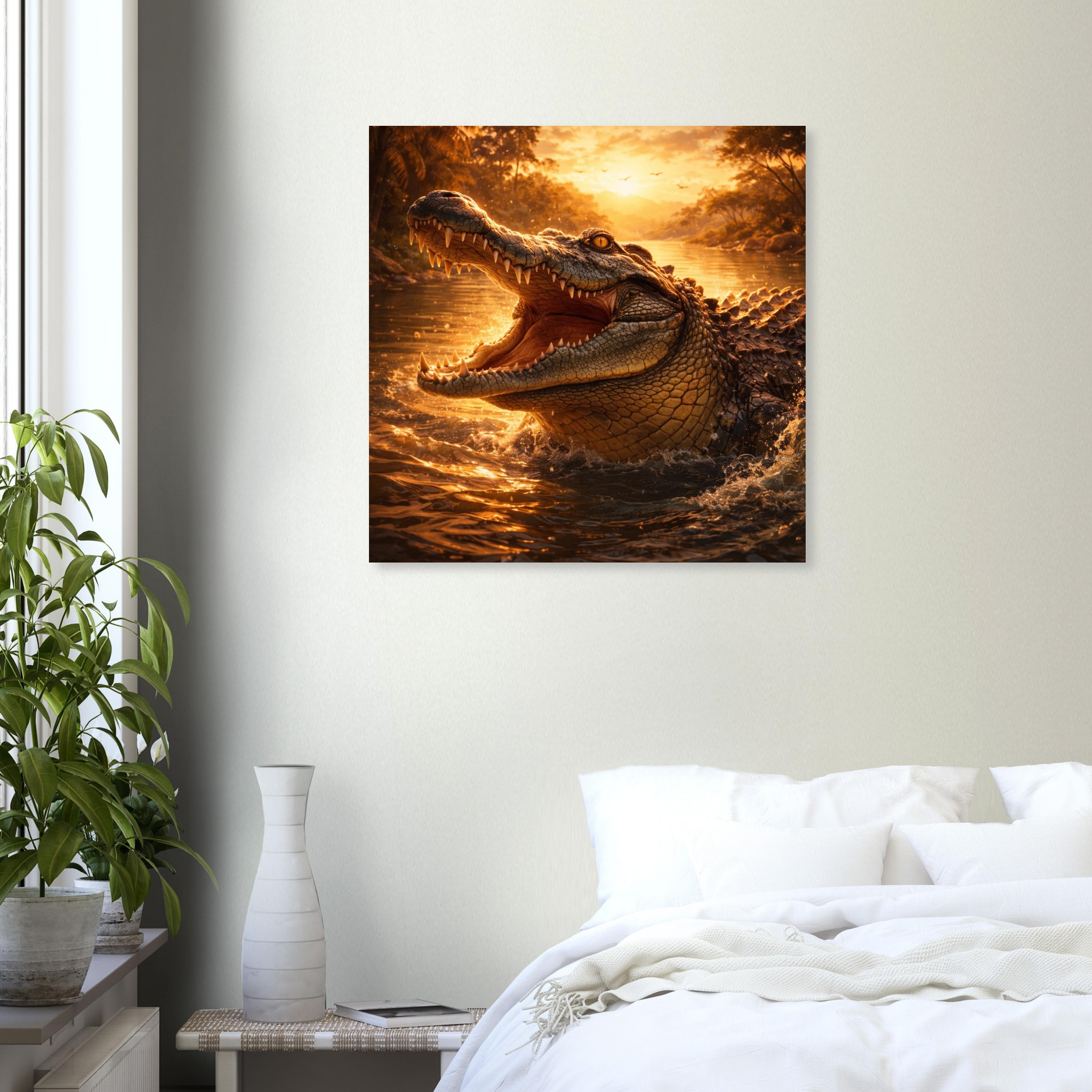 classic semi glossy paper poster crocodile 6dcef661-e0e6-40ef-b5b6-bd022a8c85cc