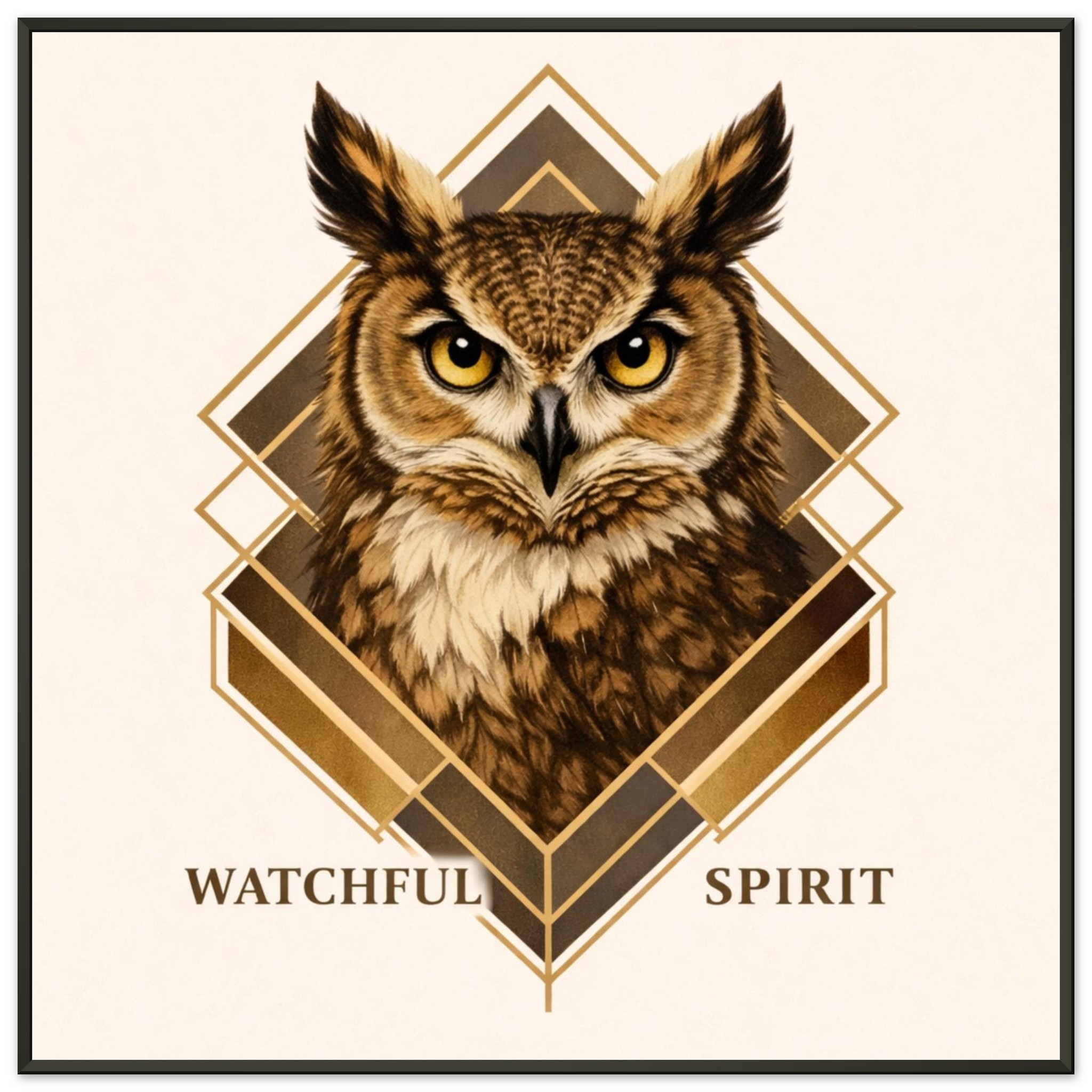 classic semi glossy paper metal framed poster owl wall art 6df8c91b-6111-49c0-a16a-1b974329048c