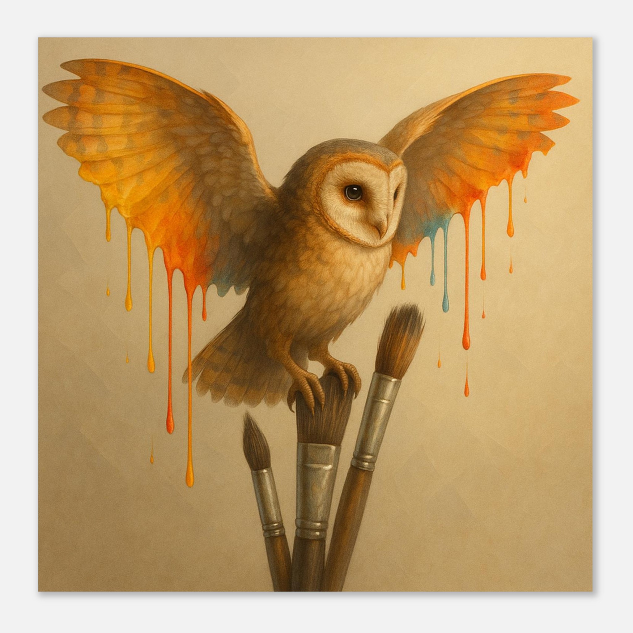 classic semi glossy paper poster, barn owl 6e1a24c6-c808-4547-bb74-882ae3c42e5a