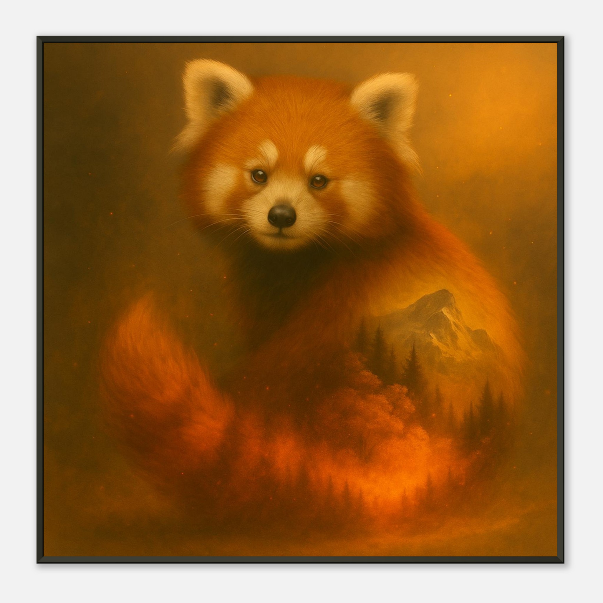 classic semi glossy paper metal framed poster red panda 6f708b1e-72c9-42e1-b58a-fd9a3a0ff69a