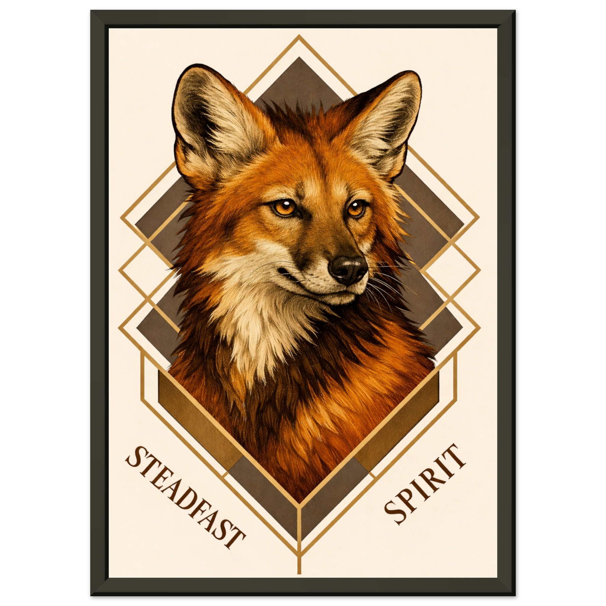 classic semi glossy paper metal framed poster maned wolf 6fa0f6d0-4a1d-4559-8af6-f219faeedddd