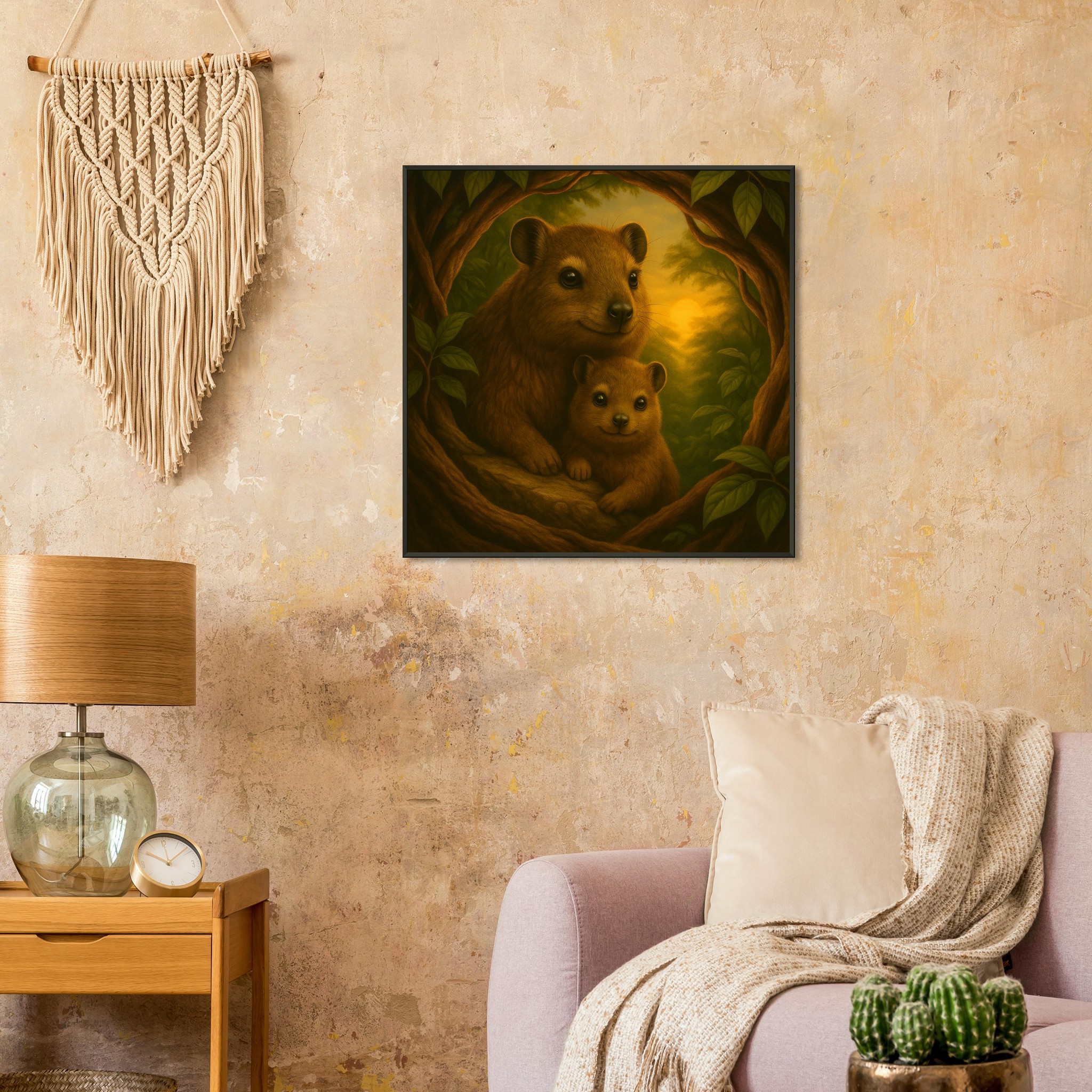 classic semi glossy paper metal framed poster quokka mother and baby 6ffea9e2-ddf0-4180-8a98-c66ca6202cee
