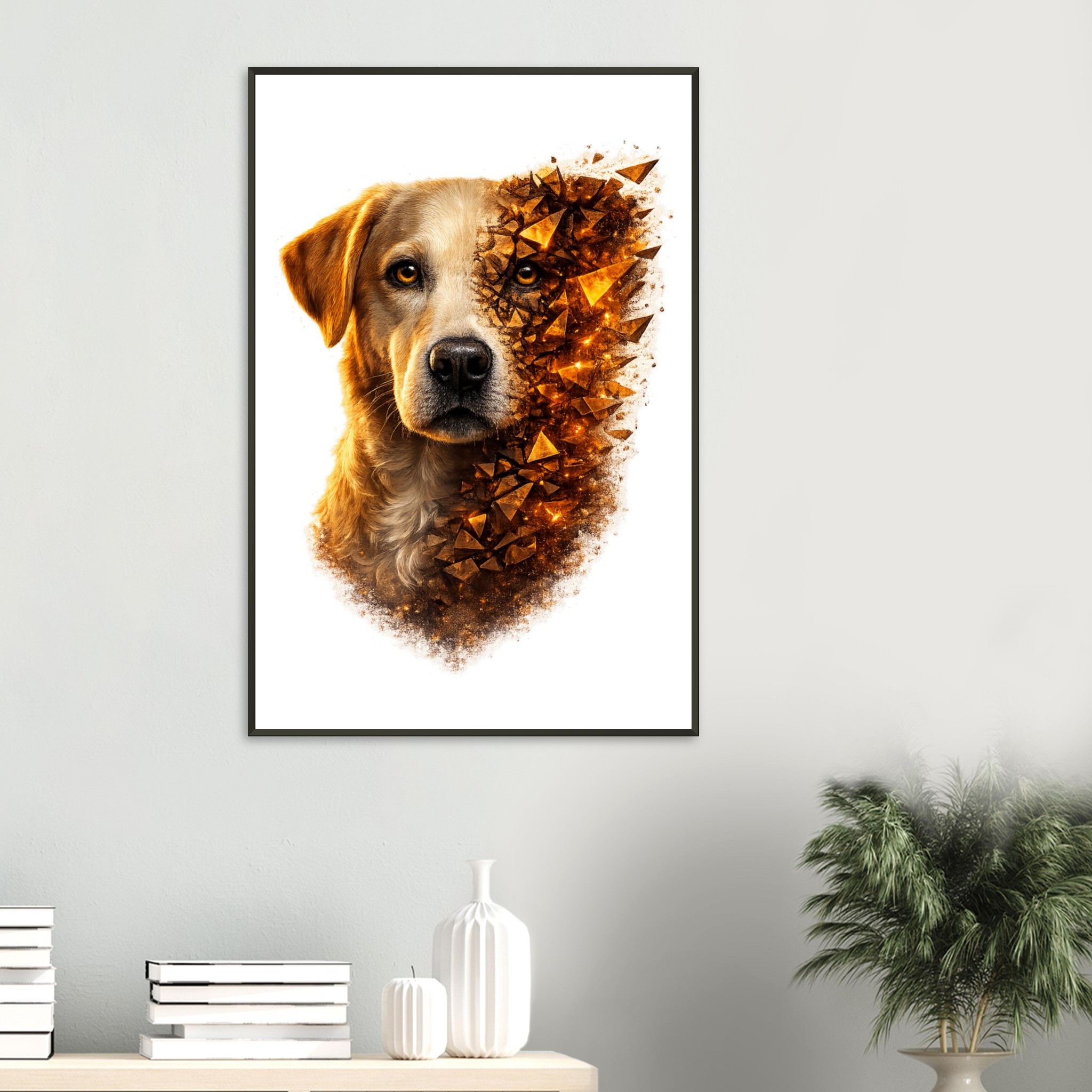 classic semi glossy paper metal framed poster labrador 703f7809-b0ca-496d-95a7-c4866fdf50fb