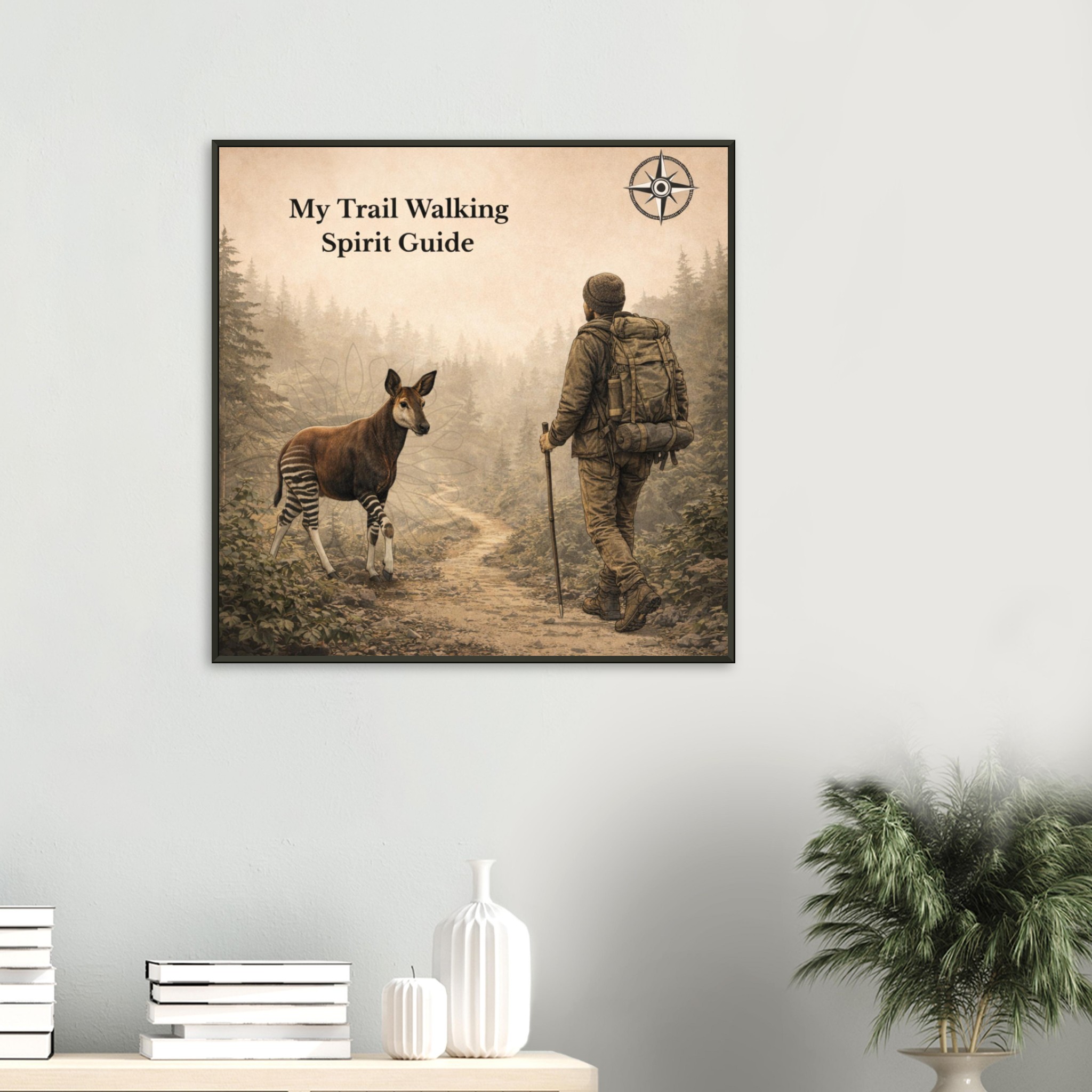 classic semi glossy paper metal framed poster trail walking guide 70892439-b4cf-48fe-96eb-9565b98f43b7