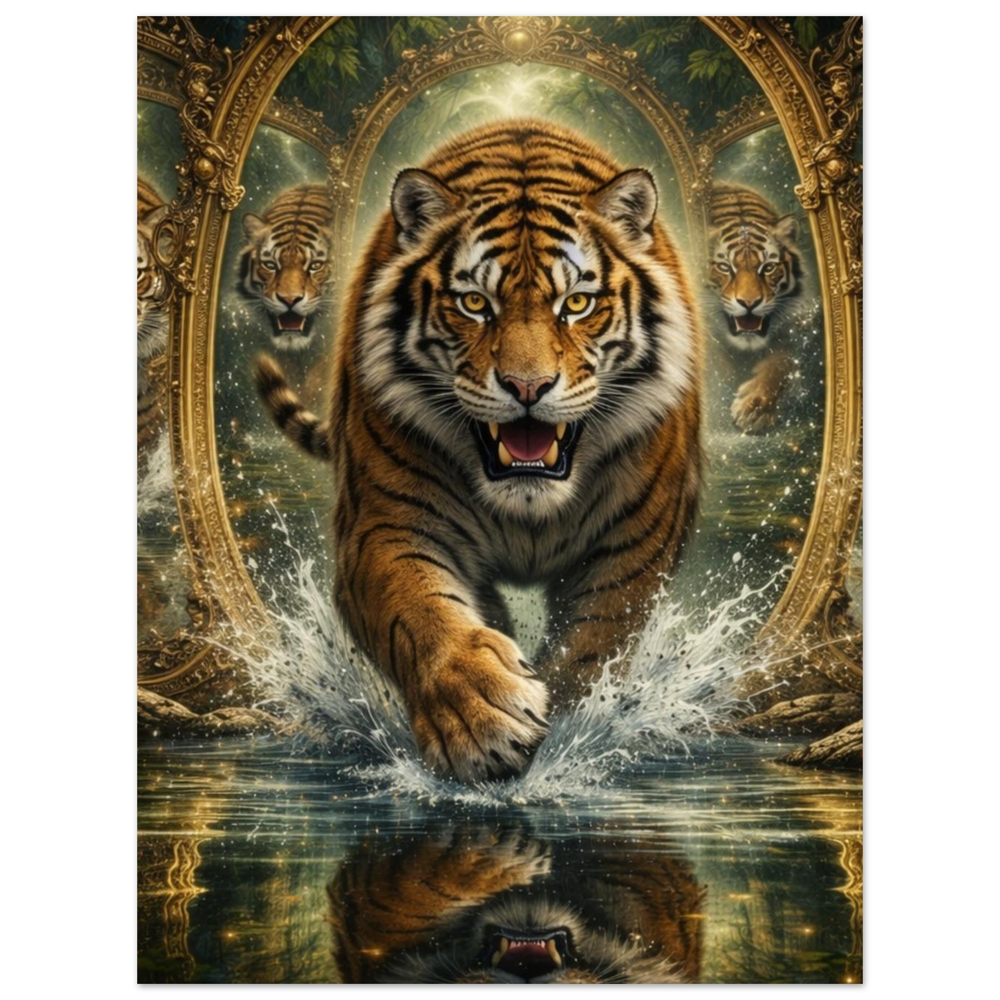 classic semi glossy paper poster tiger reflections 70d6c673-0beb-4f0e-954e-0b842e36b843