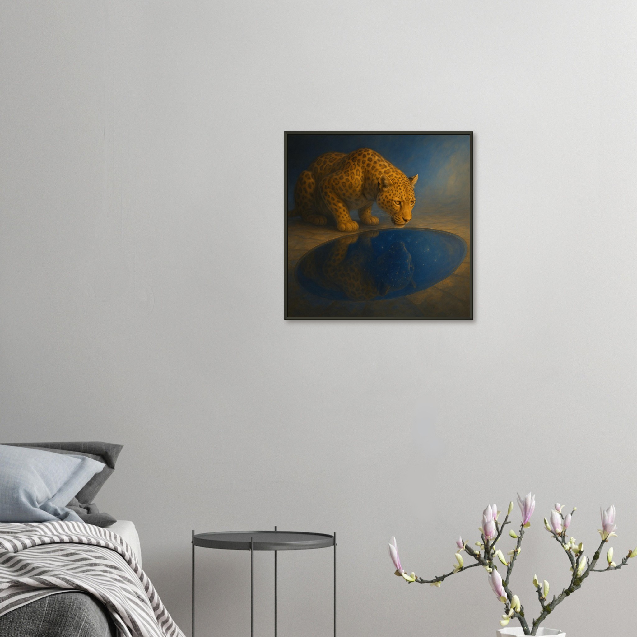 classic semi glossy paper metal framed poster leopard wall art 710a5dbc-48b2-420a-a25a-fd625f5546f4