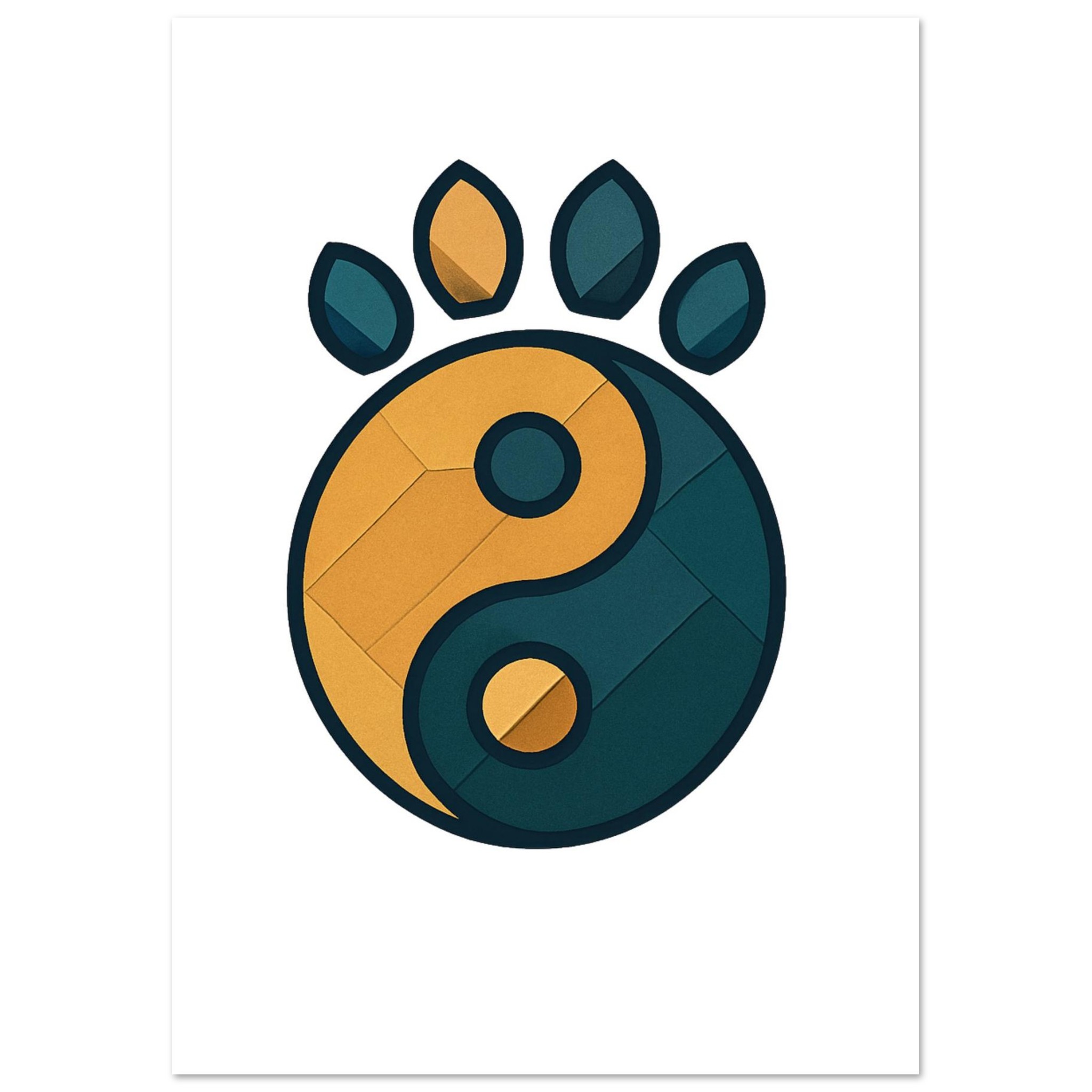 classic semi glossy paper poster yin and yang 713712ba-7cc3-4356-abee-022d7347b1fb