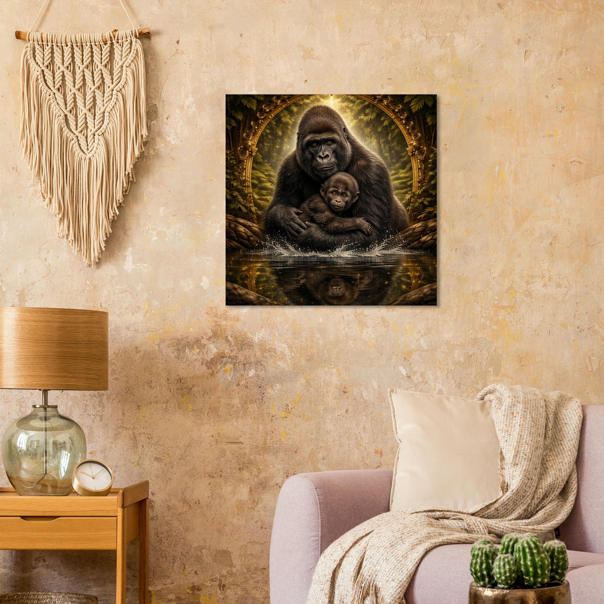 classic semi glossy paper poster gorilla and baby 71f8e415-e786-4666-89f1-5e427e66ae4e