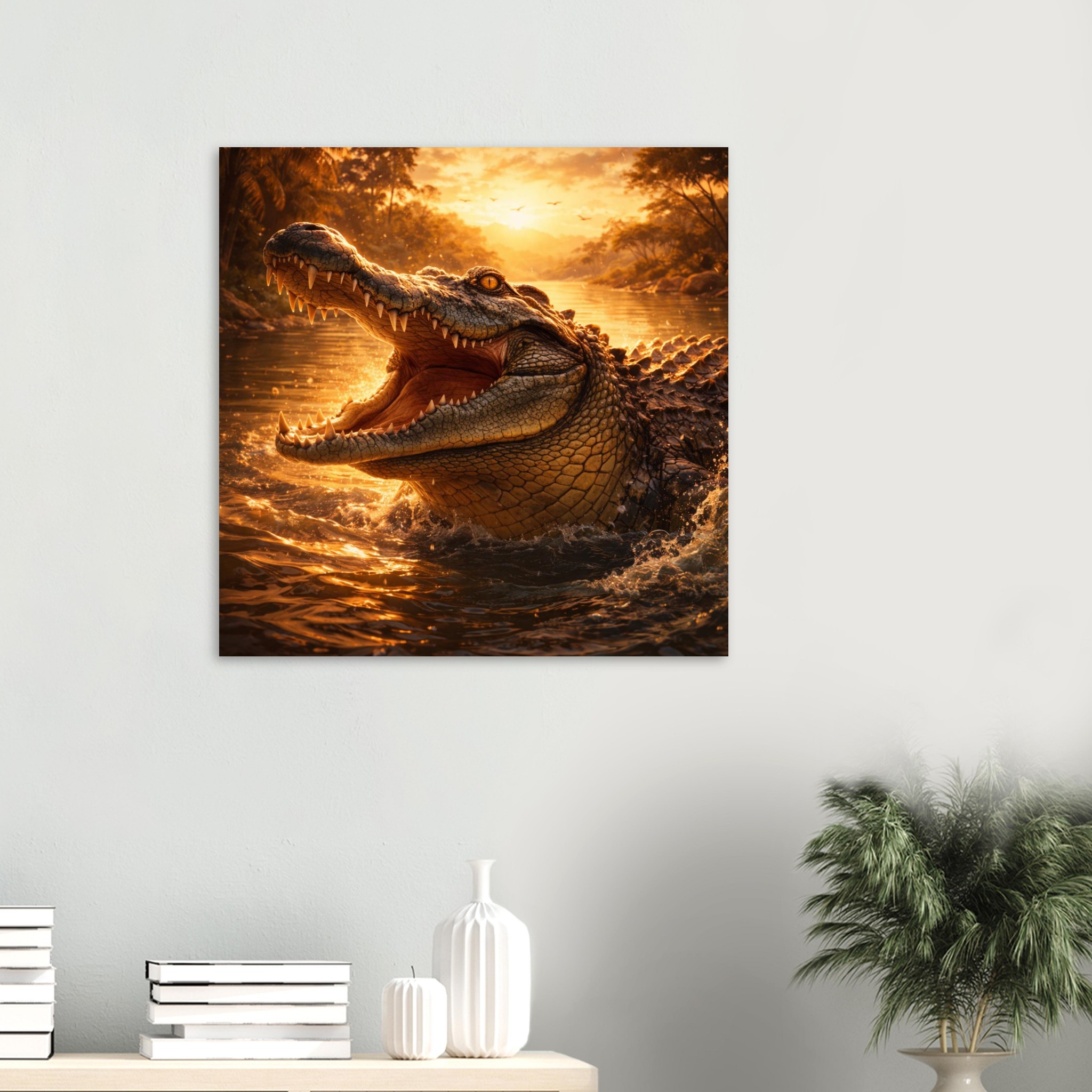 classic semi glossy paper poster crocodile 74718945-eadb-4632-90df-38c111b2838c