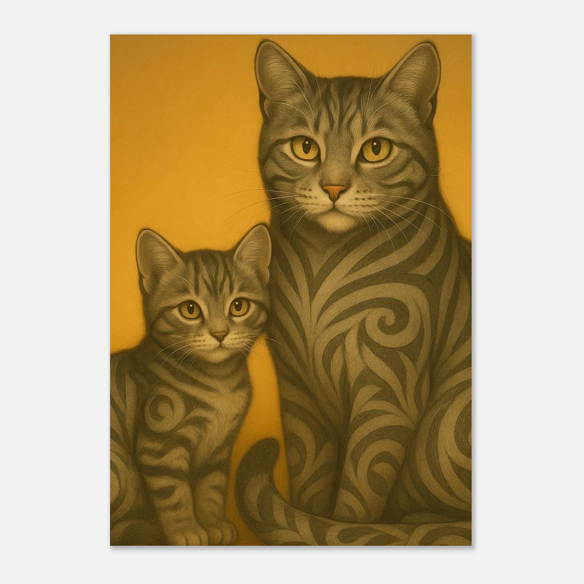classic semi glossy paper poster tabby cats 74b67d77-5a05-404f-8767-25f875973f07