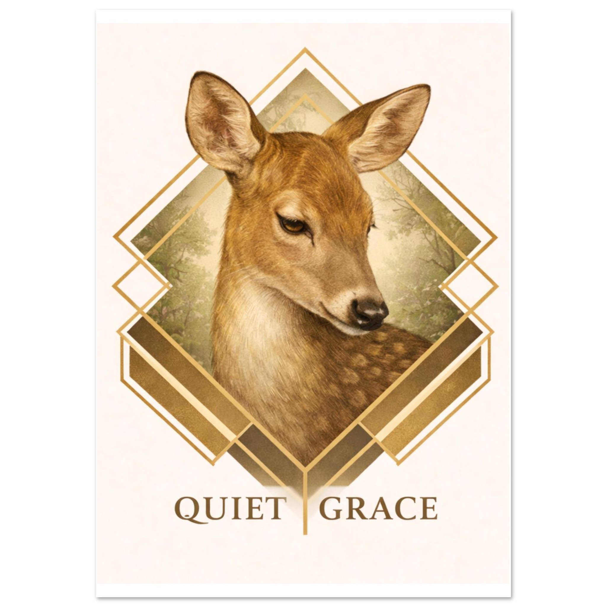 classic semi glossy paper poster, deer 76fea57b-1013-4fb1-8b4b-1b576950fa9f