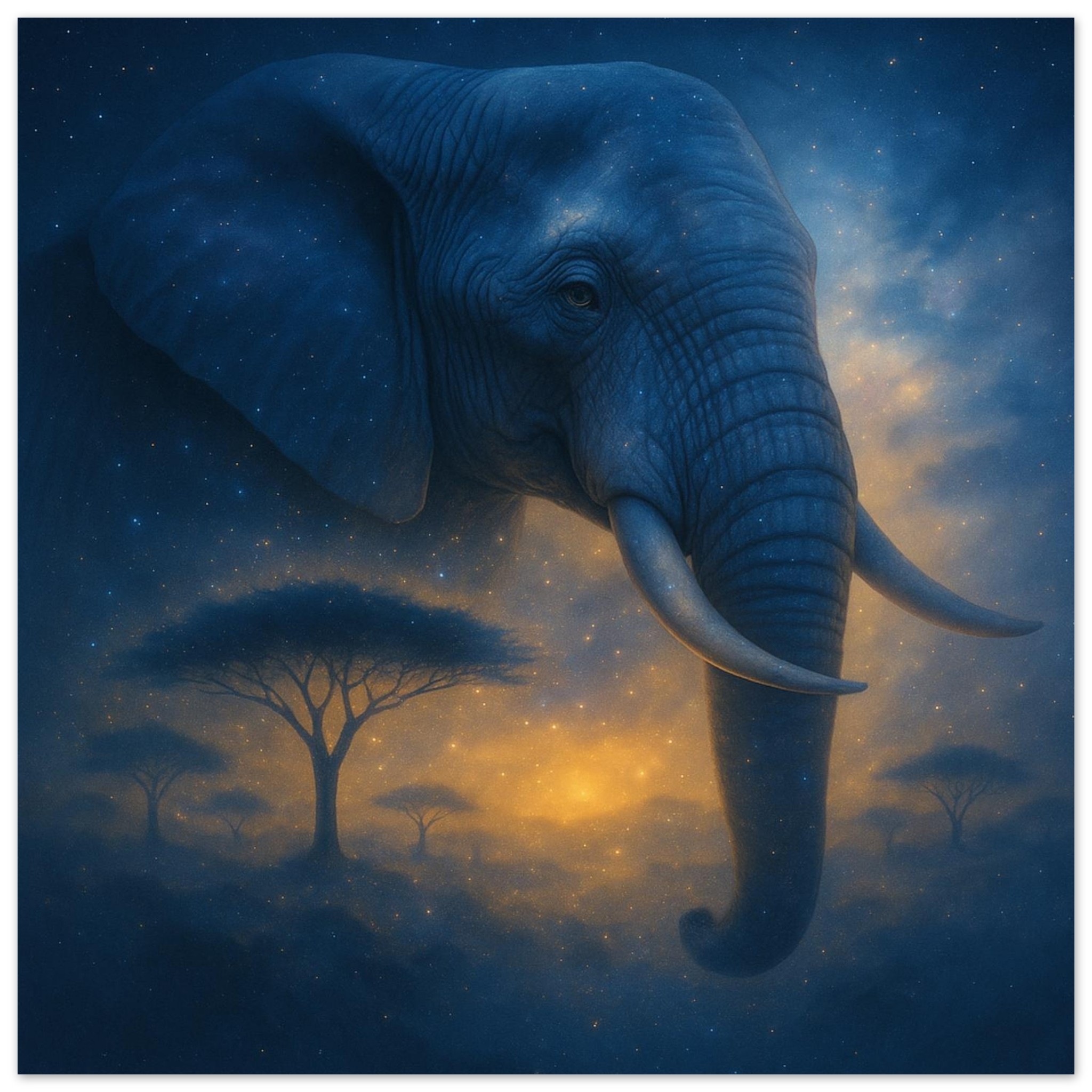 classic semi glossy paper poster, majestic elephant 79dffaef-f177-4cb3-99d3-605d2f0c78dd