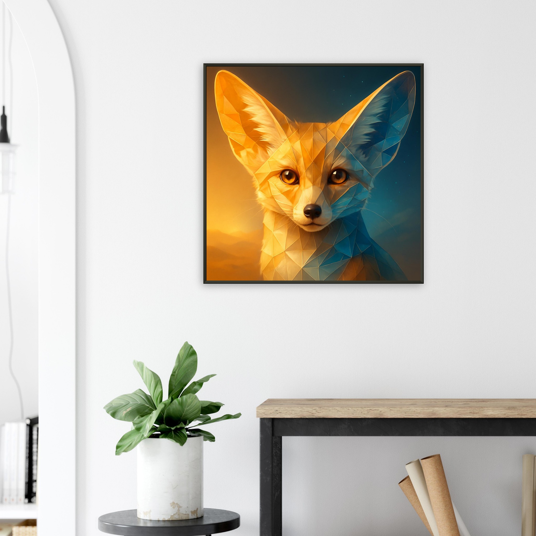 classic semi glossy paper metal framed poster fennec fox 7a92a5a5-a64f-45a3-8c96-9bcb0e93024f
