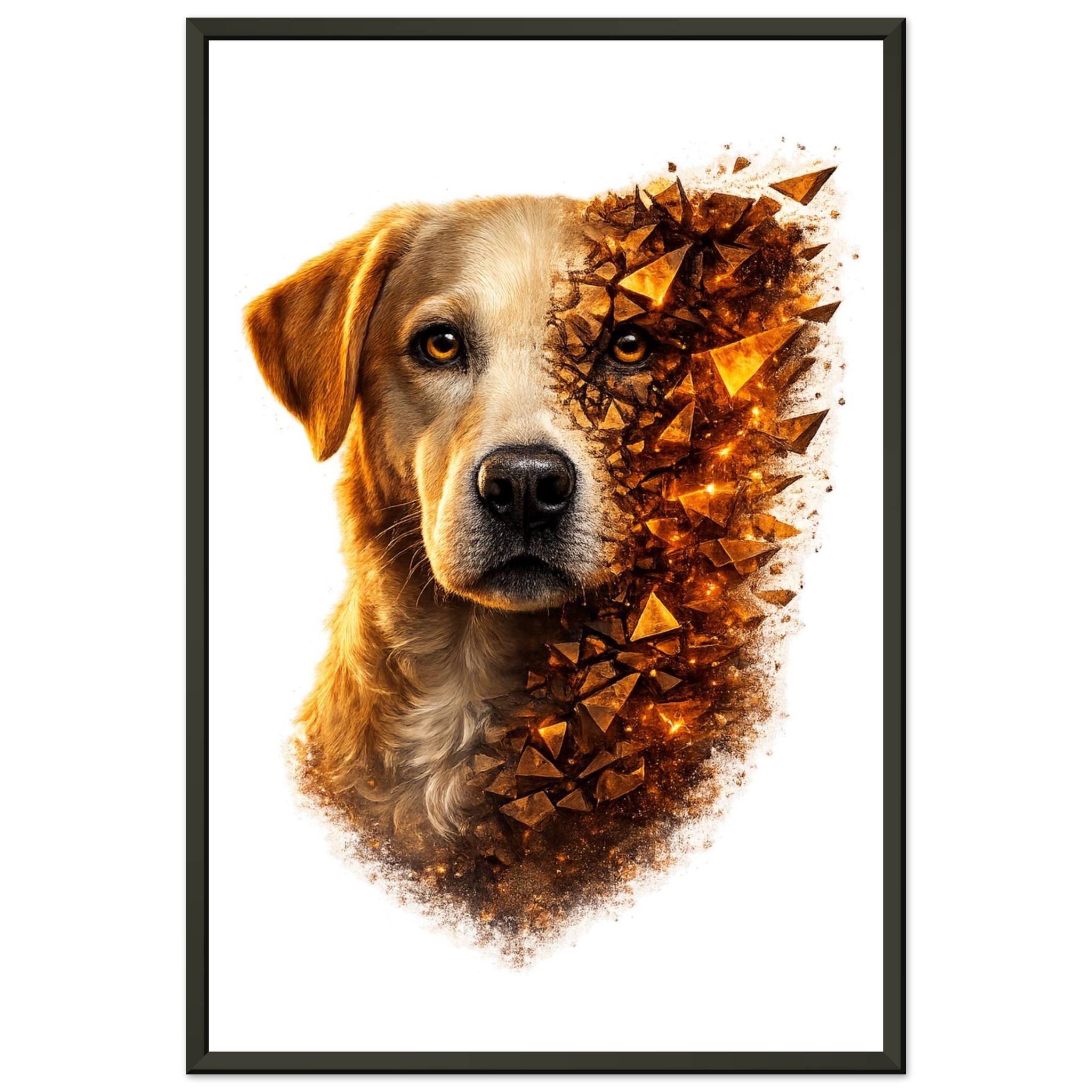 classic semi glossy paper metal framed poster labrador 7ae10d06-3d24-471e-a0c7-c4bcfe420fdf