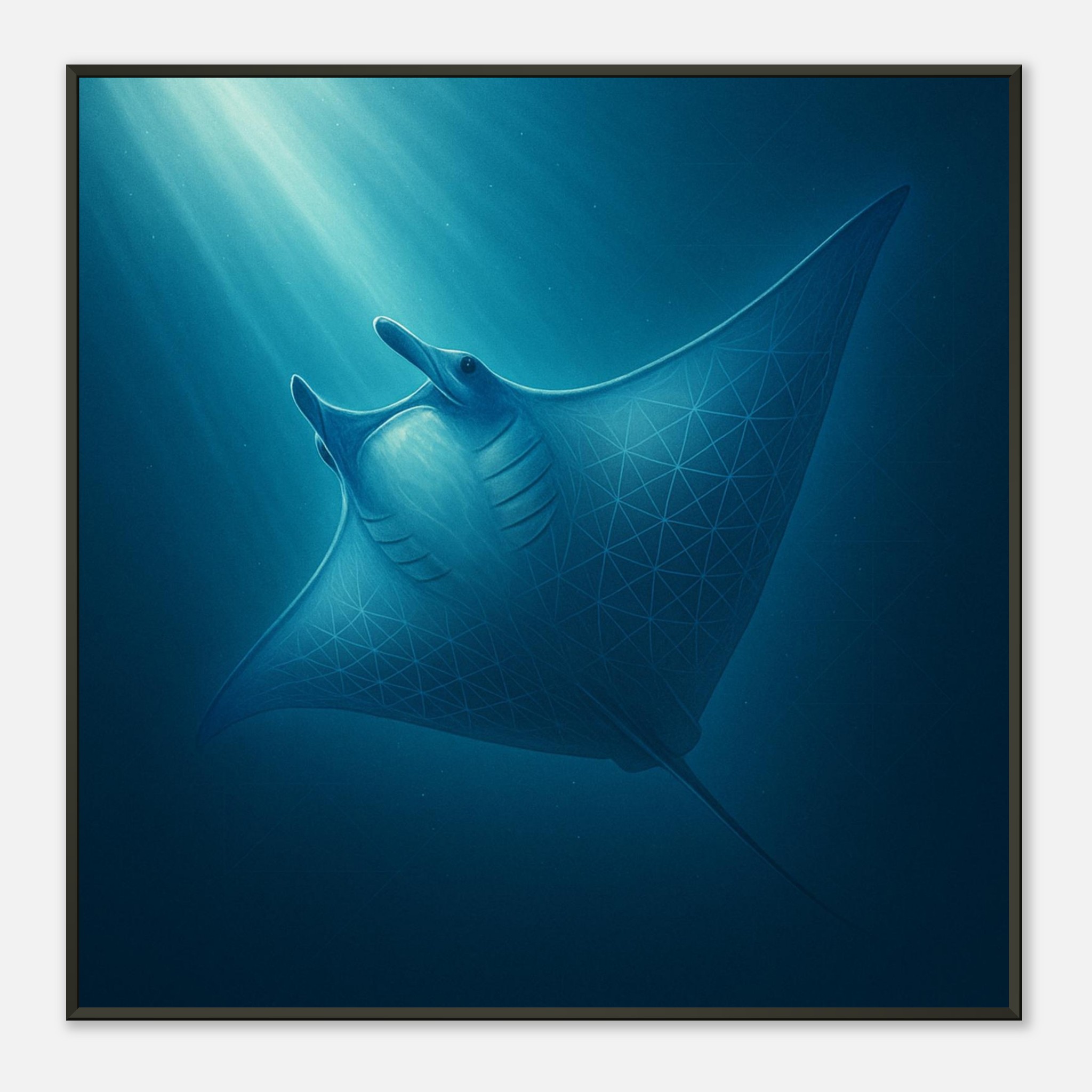 classic semi glossy paper metal framed poster manta ray 7bdfc1e6-bb46-4380-af9a-06da6e6127f3