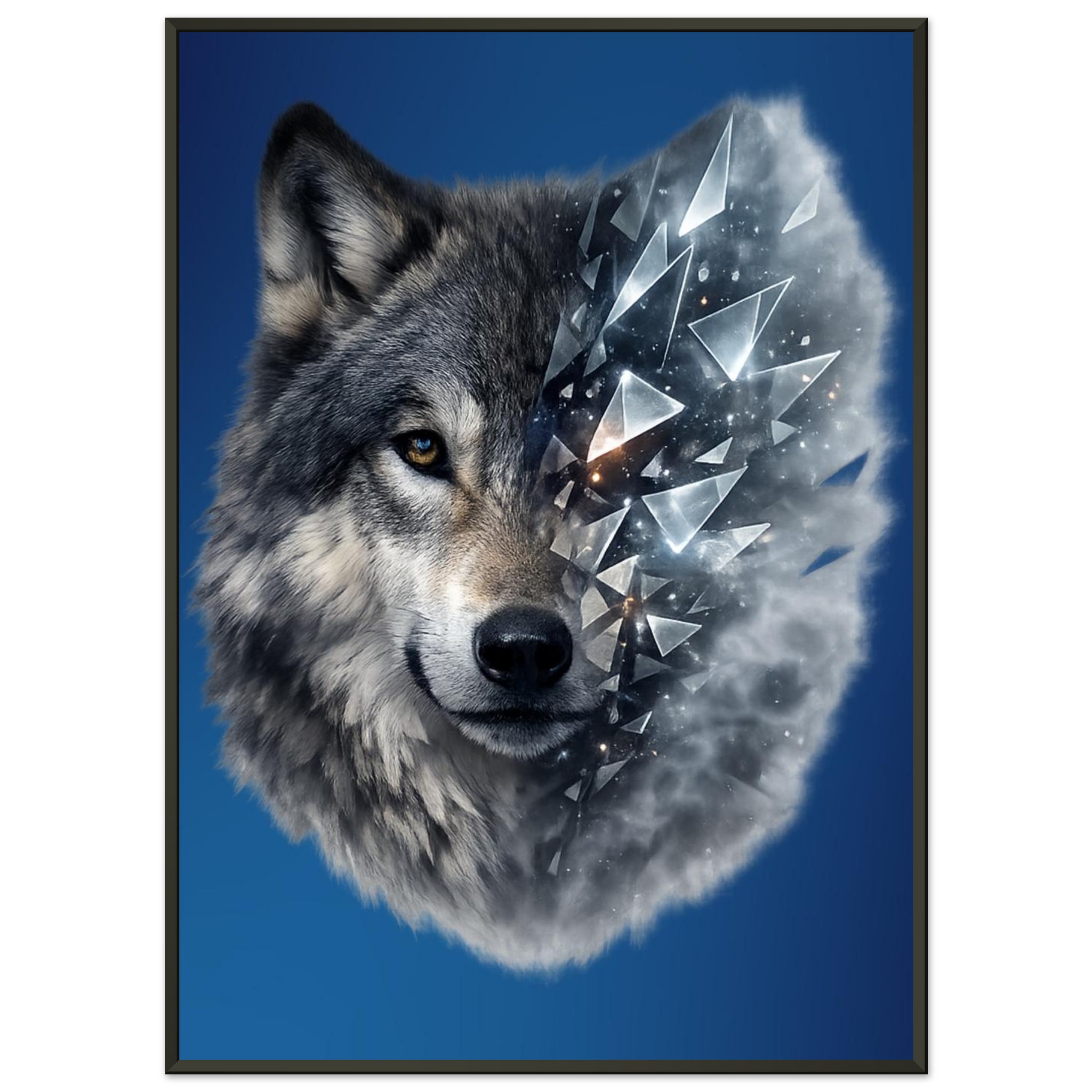 classic semi glossy paper metal framed poster wolf 7e445093-465b-4ff9-a760-e1c7bb69e547