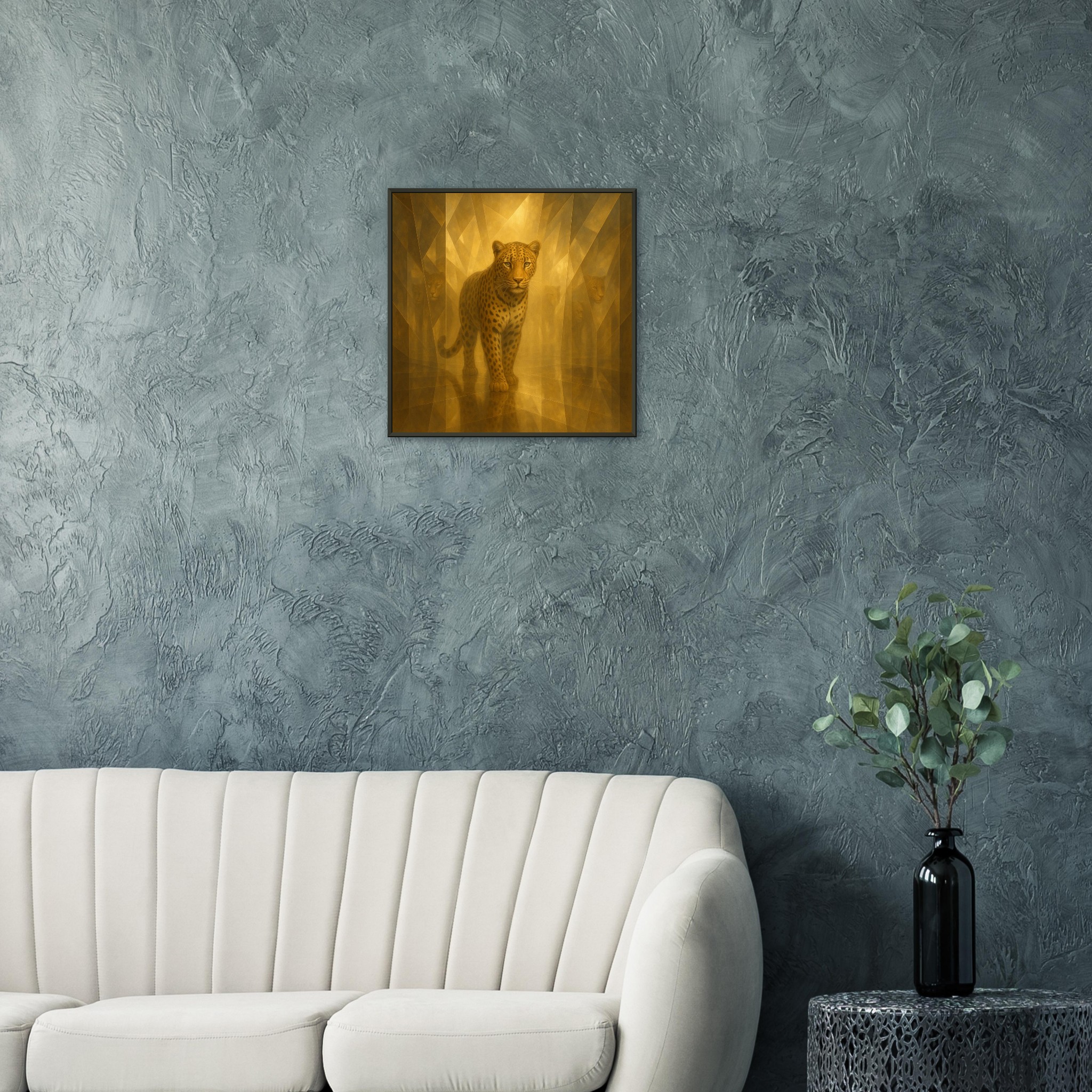 classic semi glossy paper metal framed poster cheetah wall art 838dfb4b-a4f1-42e1-a997-bc3cf8dee43e