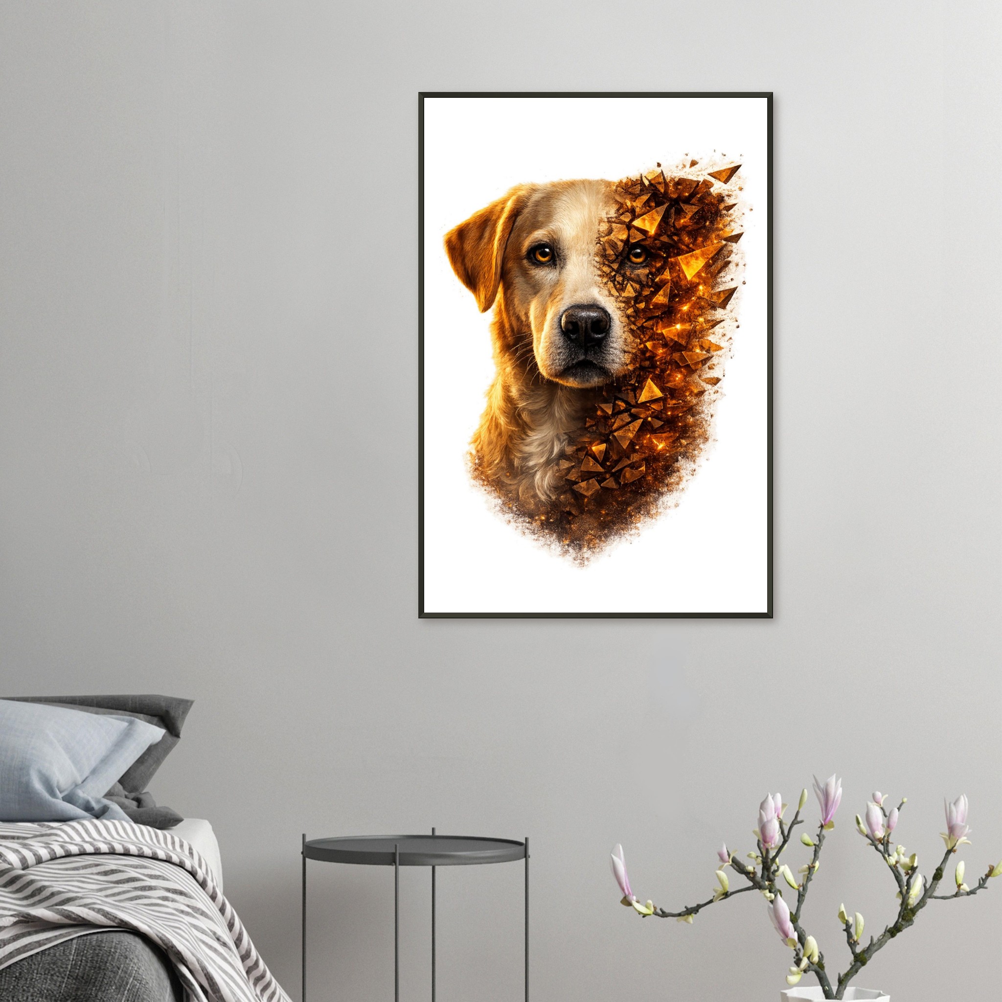 classic semi glossy paper metal framed poster labrador 861a588f-6261-452c-81e0-9653531520fe