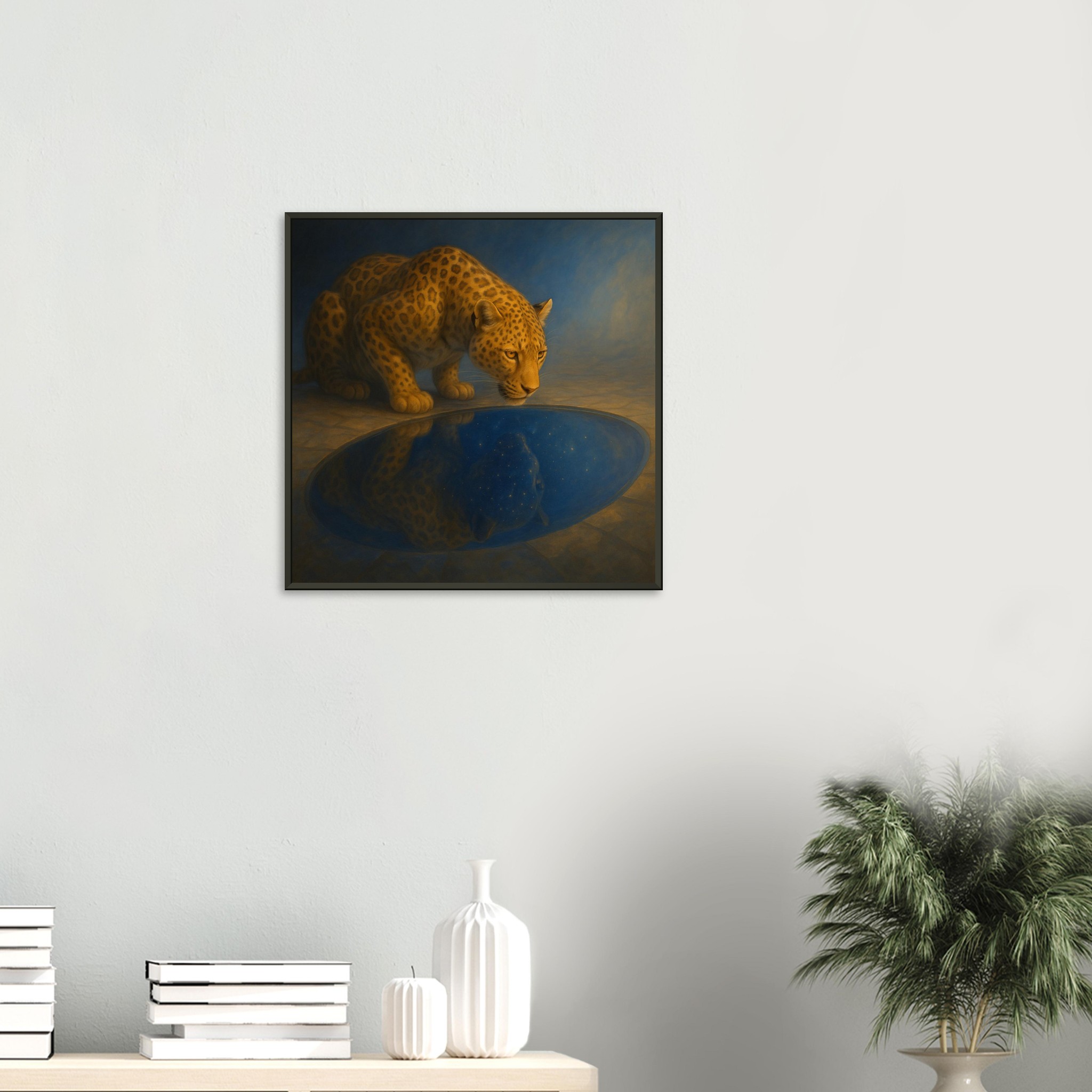 classic semi glossy paper metal framed poster leopard wall art 86f1c234-b6f8-489a-96a5-3ae8cadf8721