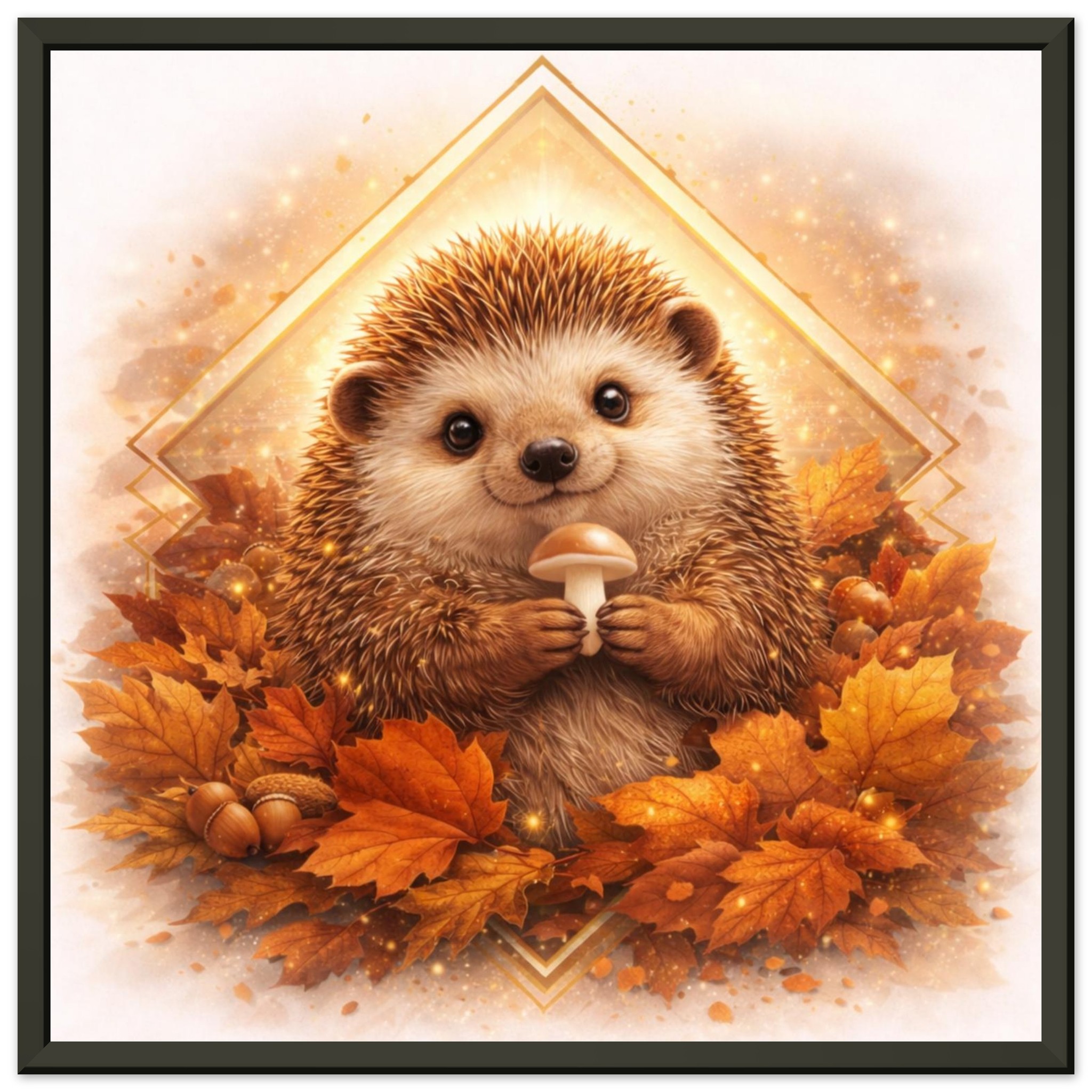 classic semi glossy paper metal framed poster, hedgehog 87aa9f09-54e5-49ed-85b3-da94ce93e71e