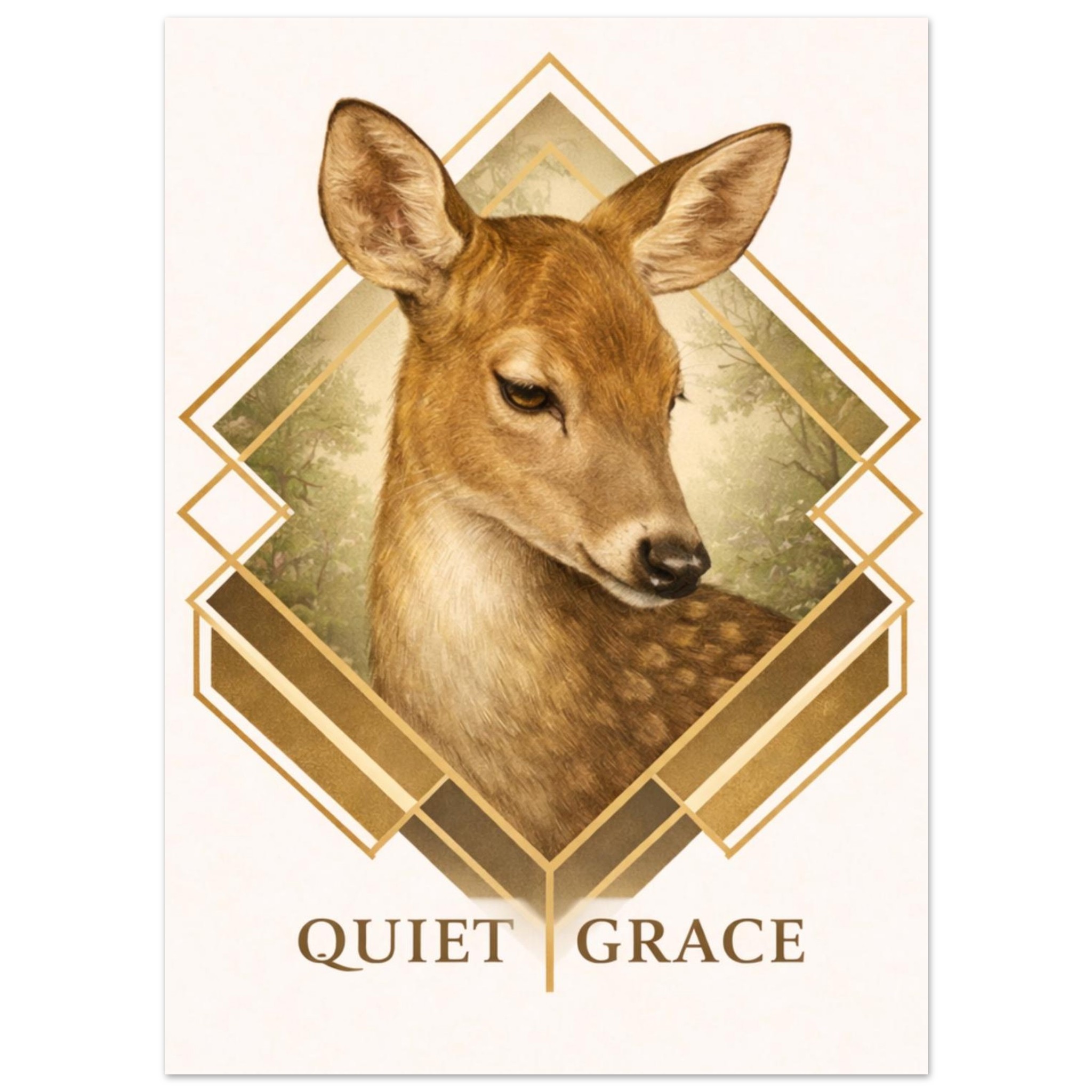 classic semi glossy paper poster, deer 87cab878-9912-437c-93bd-0ef436c4dc9d