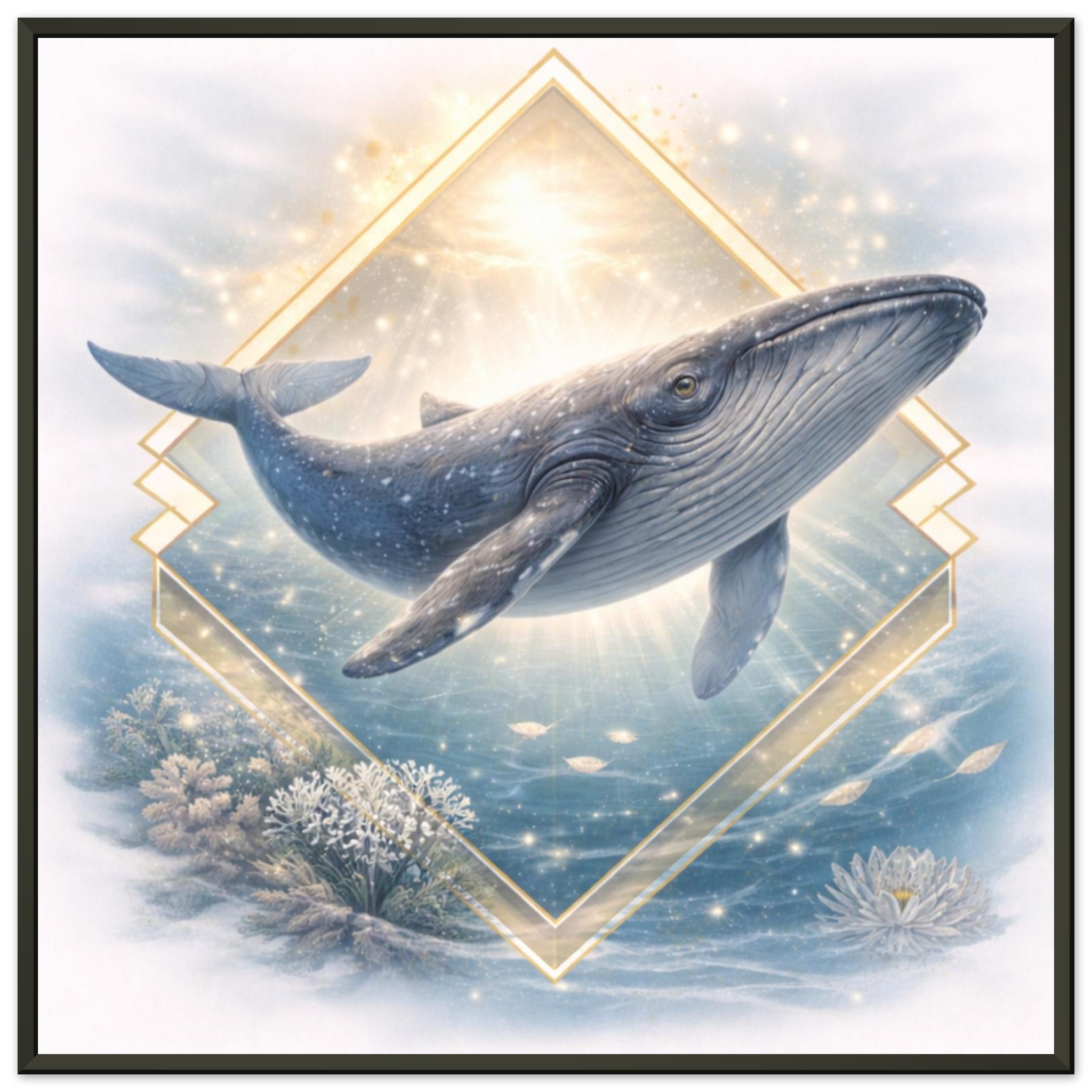 classic semi glossy paper metal framed poster whale art 88a05c3e-56f8-49a9-a2c7-80ae665a763a