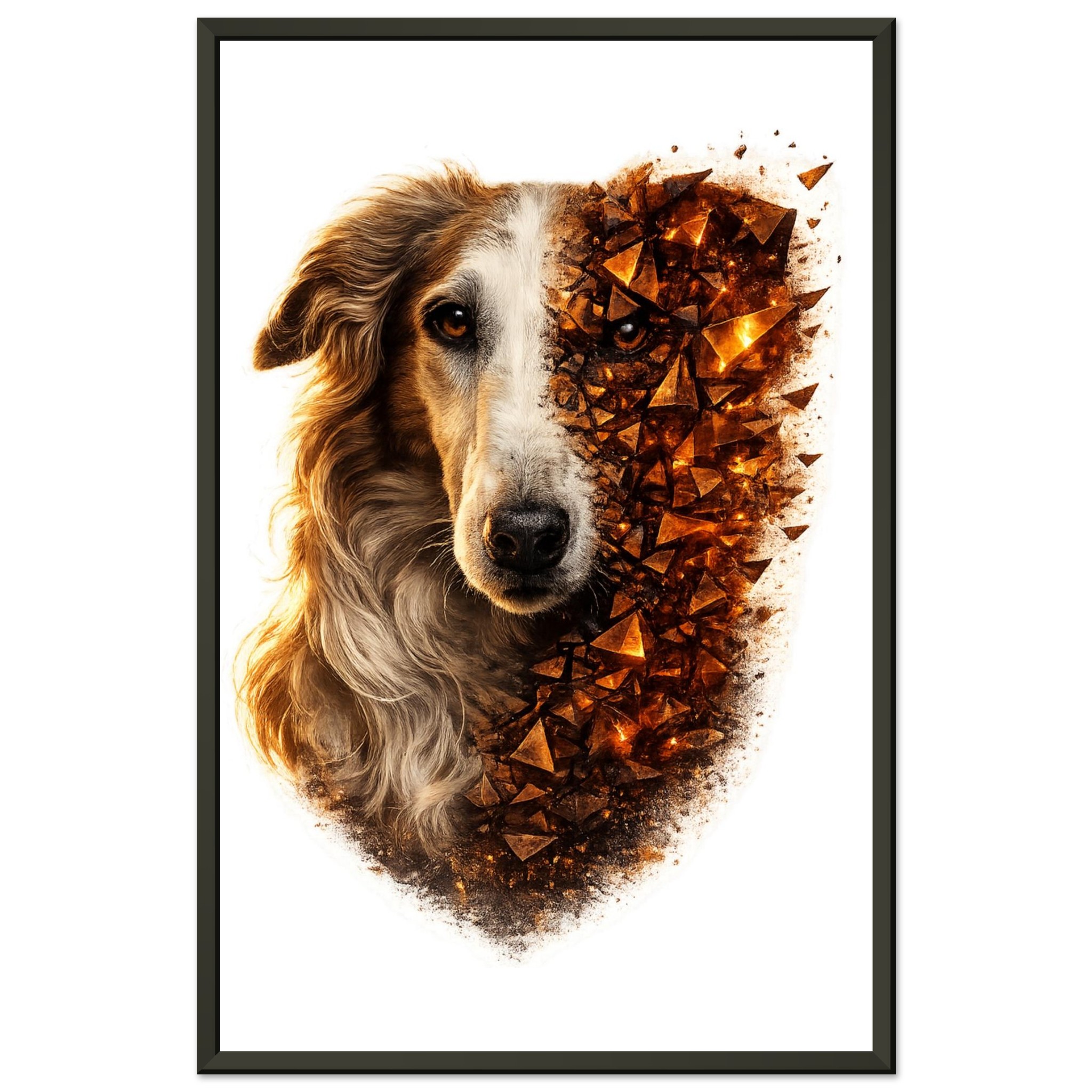 classic semi glossy paper metal framed poster borzoi 88ef99d6-2b53-498e-a6ab-b005cc368fa4
