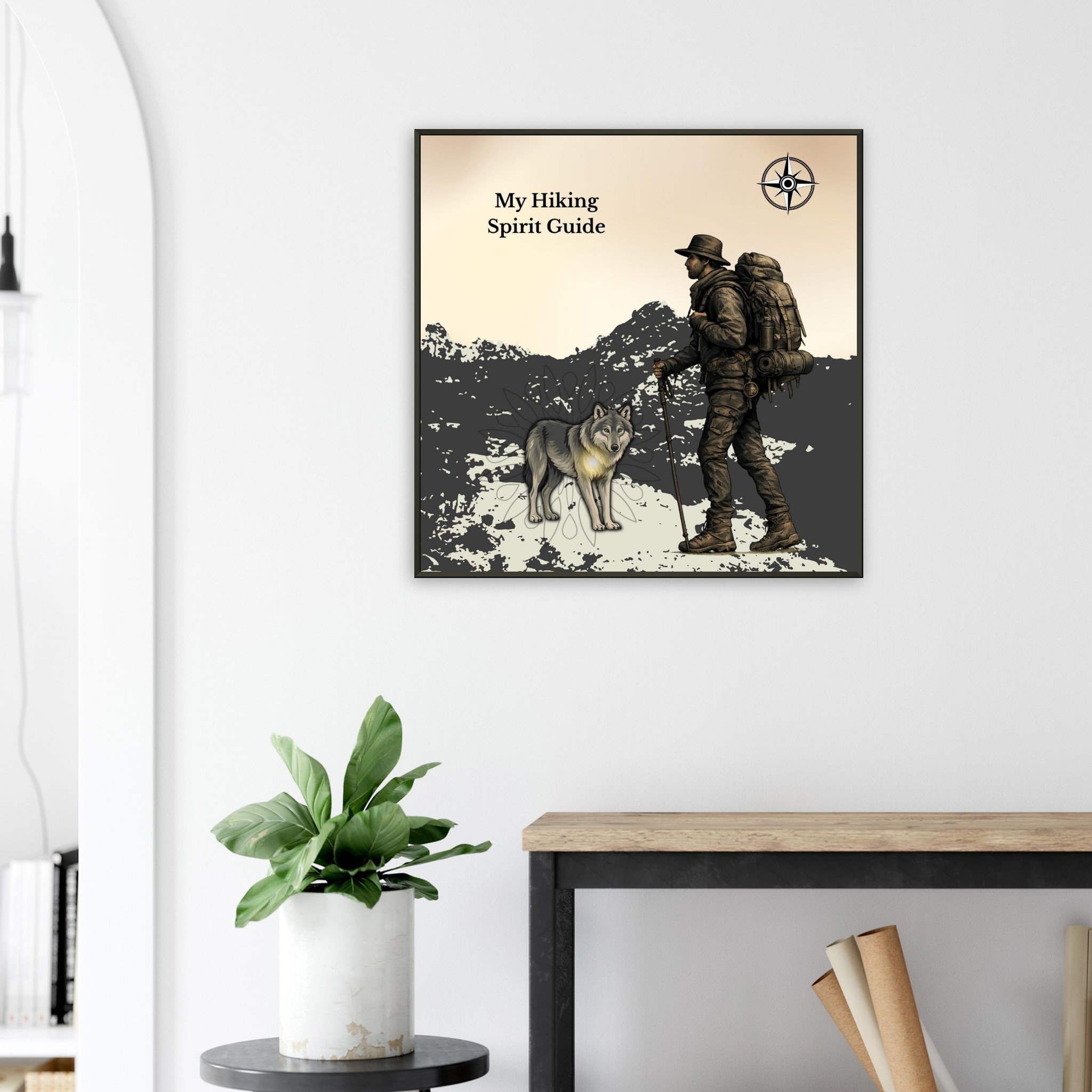 classic semi glossy paper metal framed poster hiking spirit guide 8c71638d-9128-416c-a798-6ec0079fe4c5