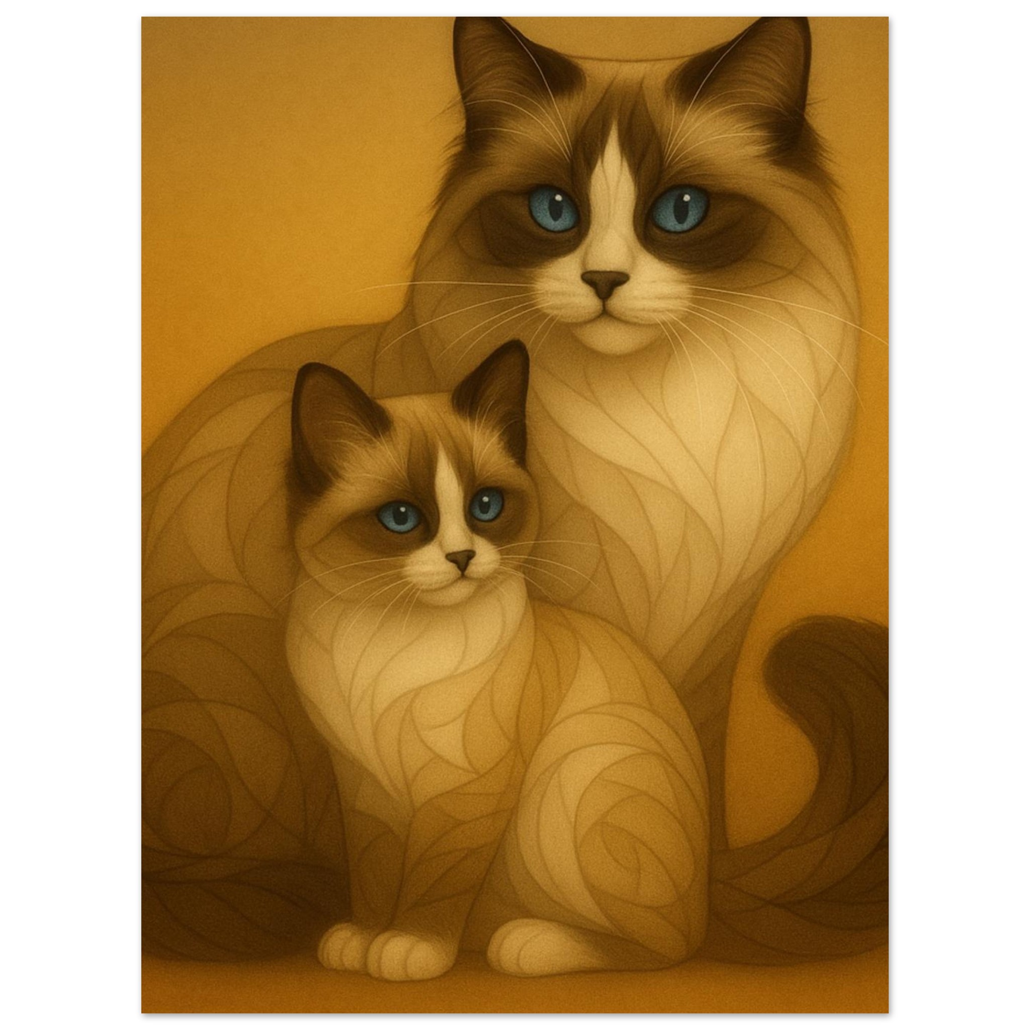 classic semi glossy paper poster ragdoll cats 8d7ad917-f515-4154-bb89-e3f395dd3d1e