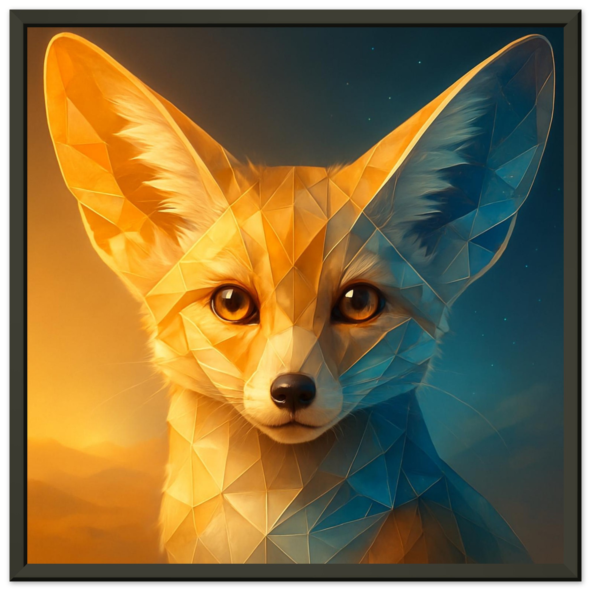 classic semi glossy paper metal framed poster fennec fox 8d961853-dca9-45fd-9706-8098e0ebc302