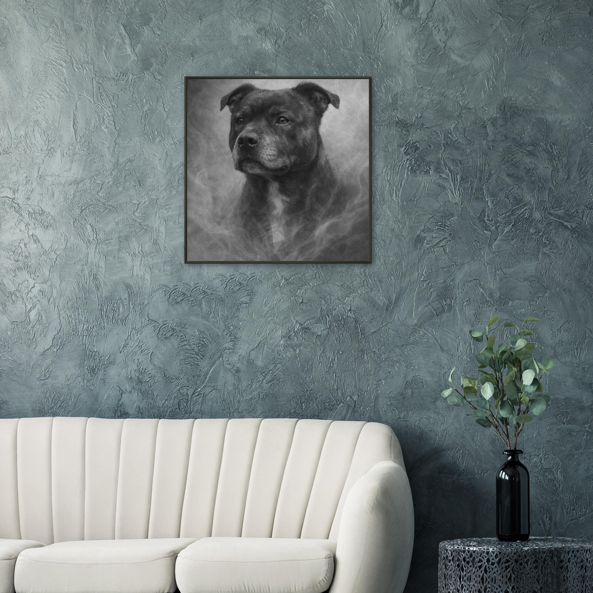 classic semi glossy paper metal framed poster staffy 90b6e625-d57b-44be-a23b-04dc176d95a3