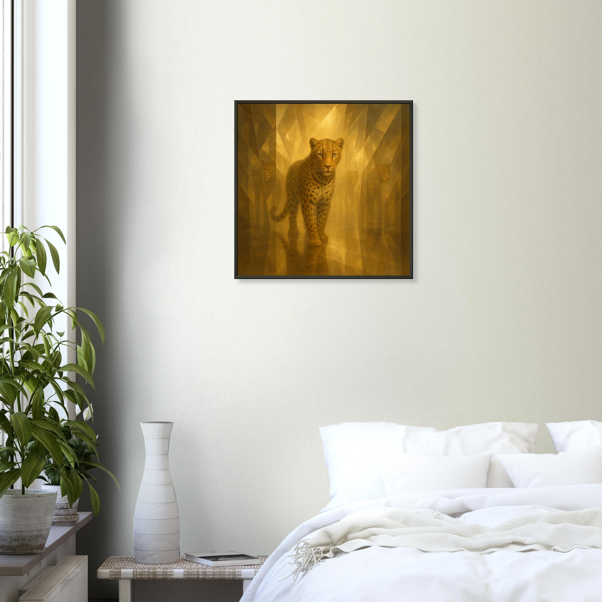 classic semi glossy paper metal framed poster cheetah wall art 9257feaa-6d94-4dac-ad9c-63abb980831d