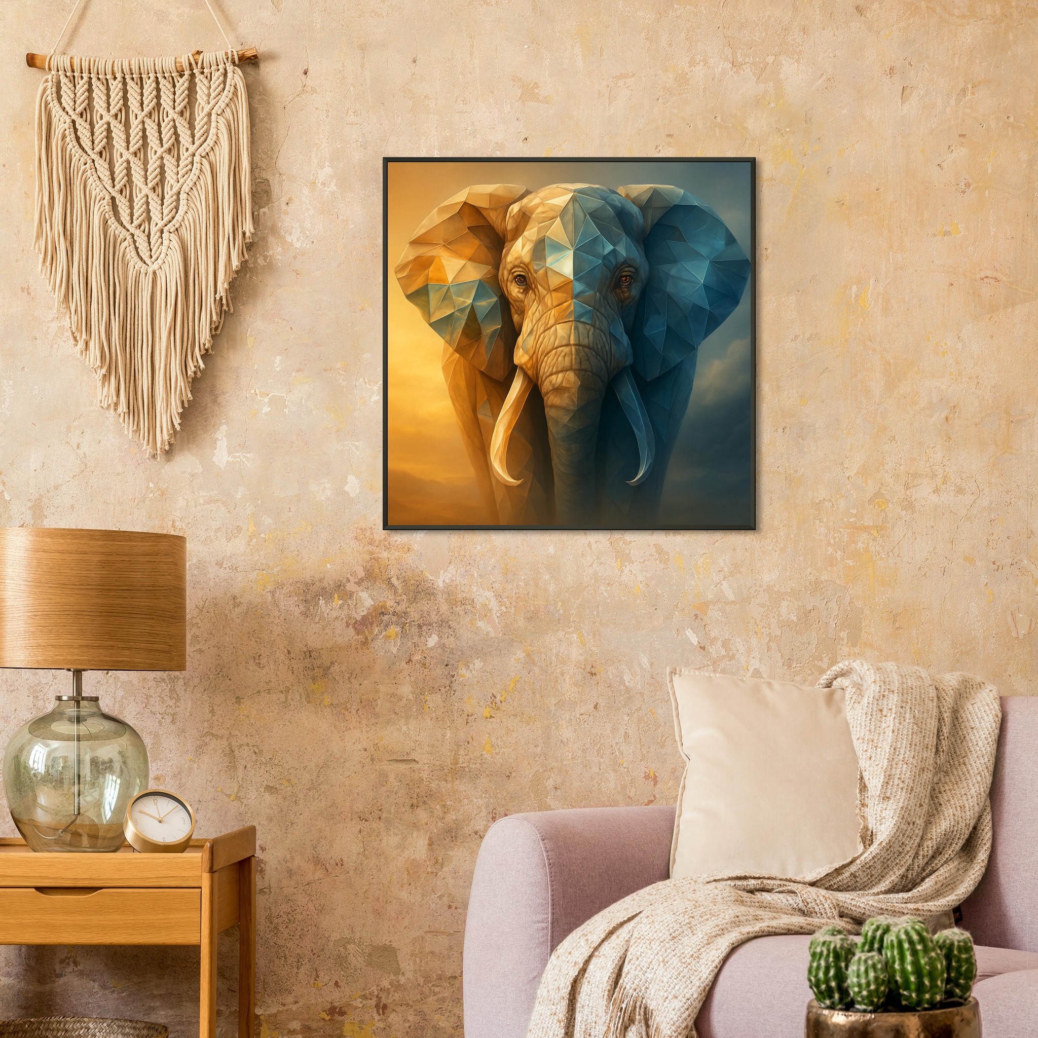 classic semi glossy paper metal framed poster elephant power 9271977b-ca3f-41b2-8525-dafe82d1e331