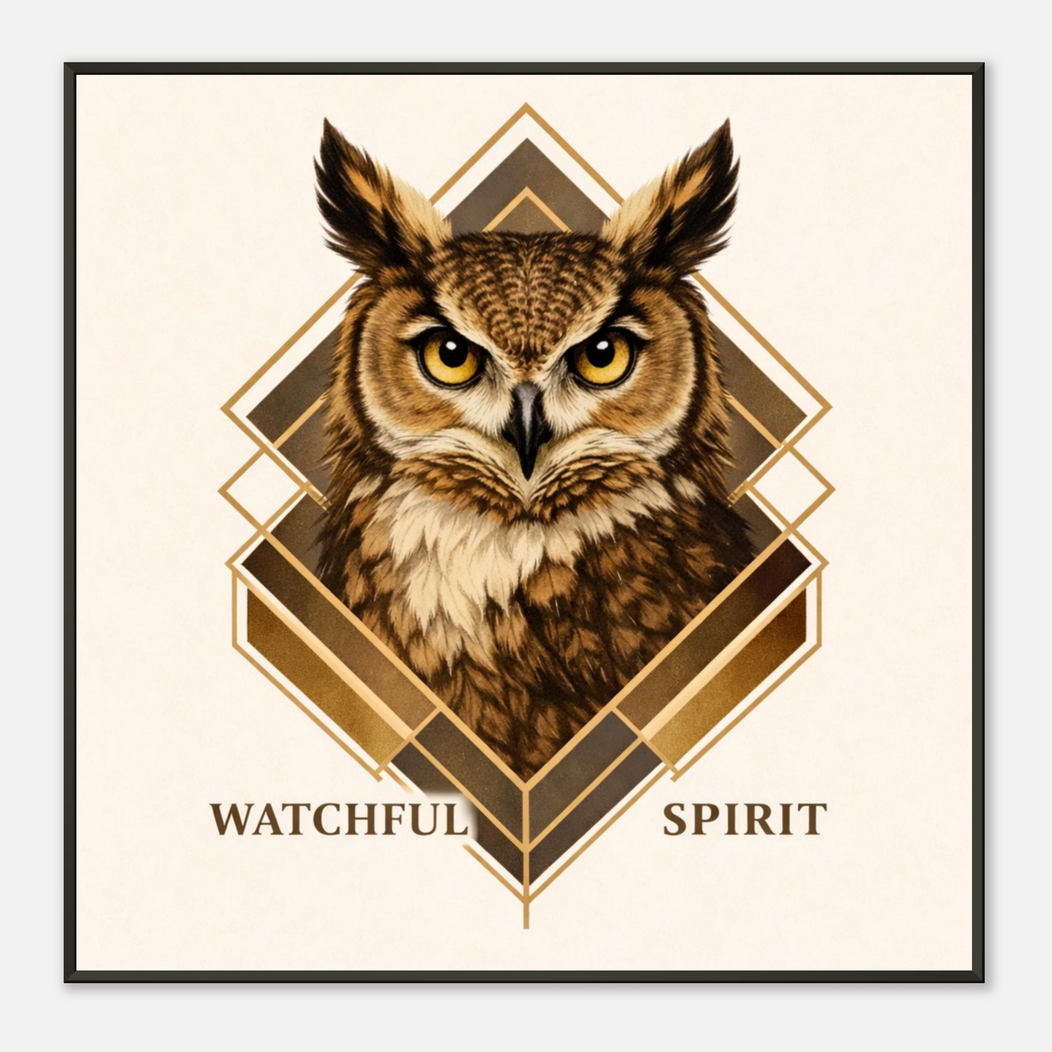 classic semi glossy paper metal framed poster owl wall art 92744fe4-56b2-48ff-a1ea-f7a32dca5140
