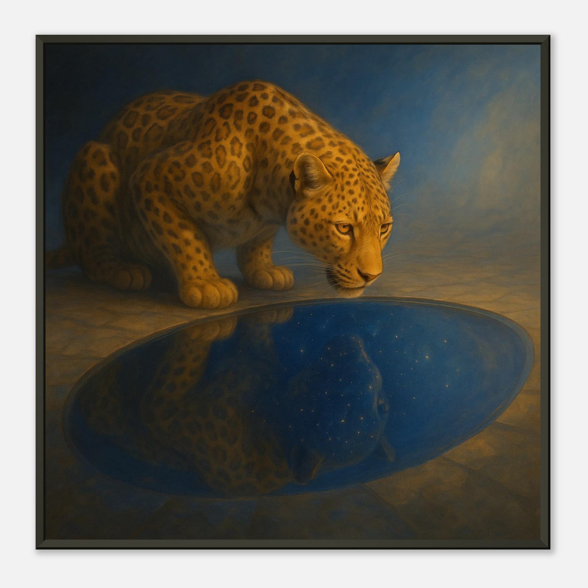 classic semi glossy paper metal framed poster leopard wall art 95068d8e-6216-4309-83e2-c5df01f8451a