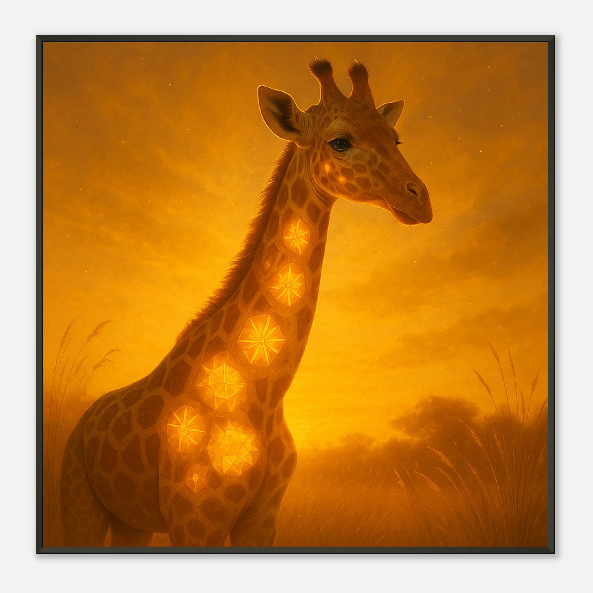 classic semi glossy paper metal framed poster giraffe 9532c65a-0dcc-4bdf-a555-d46af6c0bcab