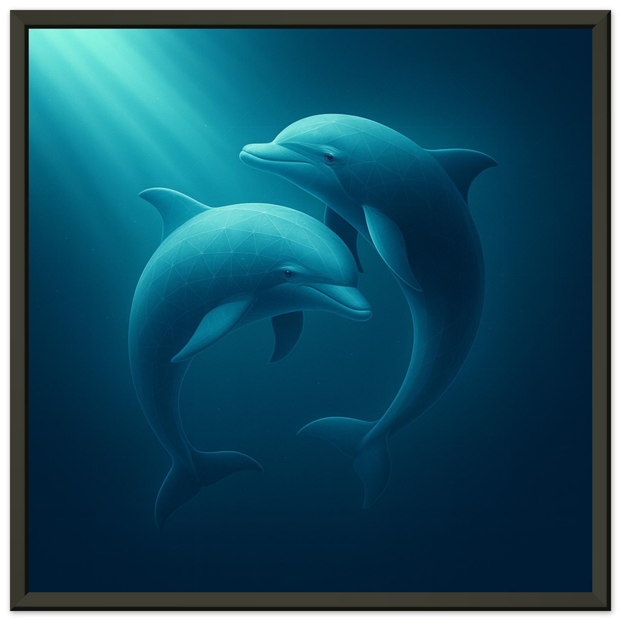 classic semi glossy paper metal framed poster dolphins 96aca934-c094-491f-b758-8957d1fa8ea9