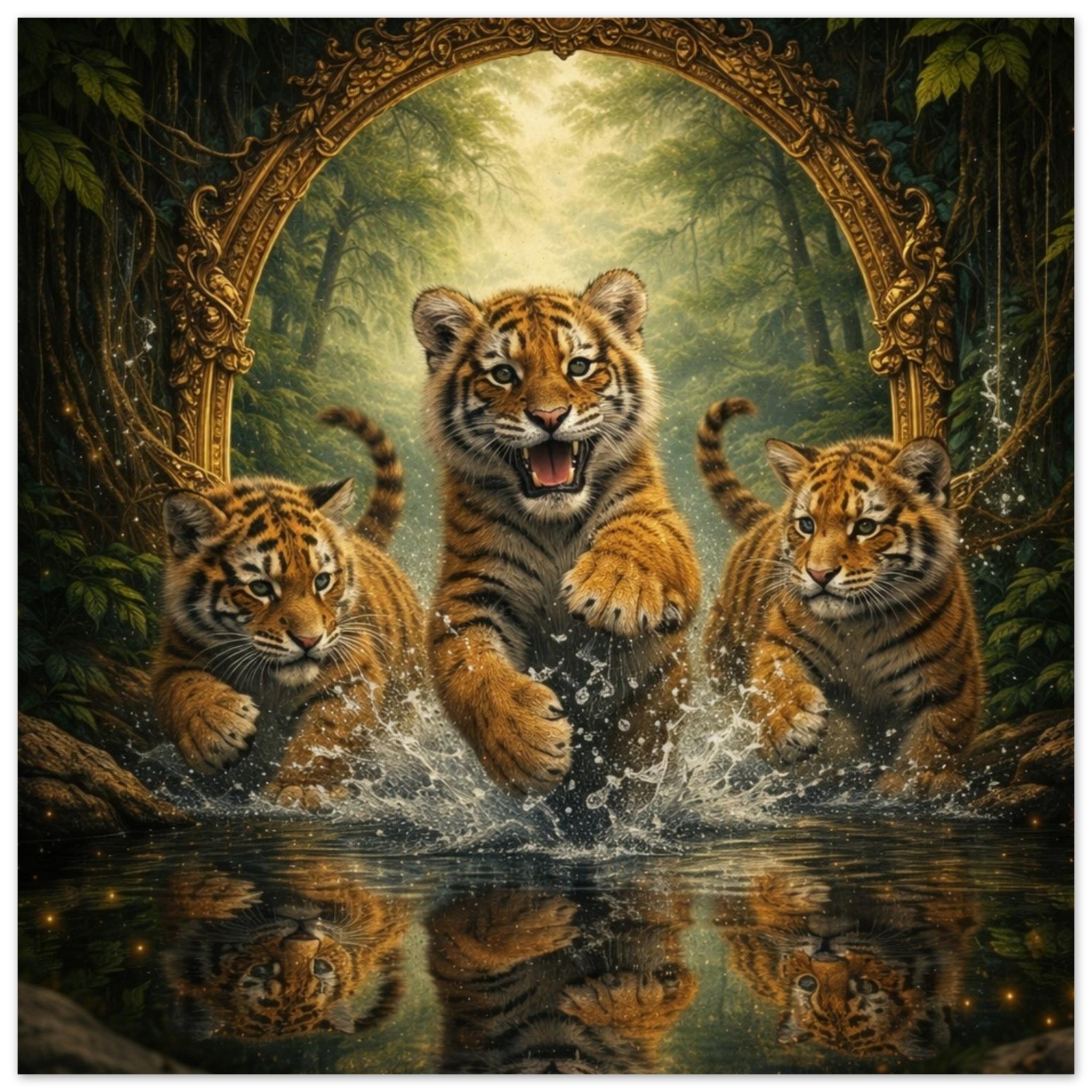 classic semi glossy paper poster tiger cubs 98714f88-508e-4707-874d-345cdac277ac