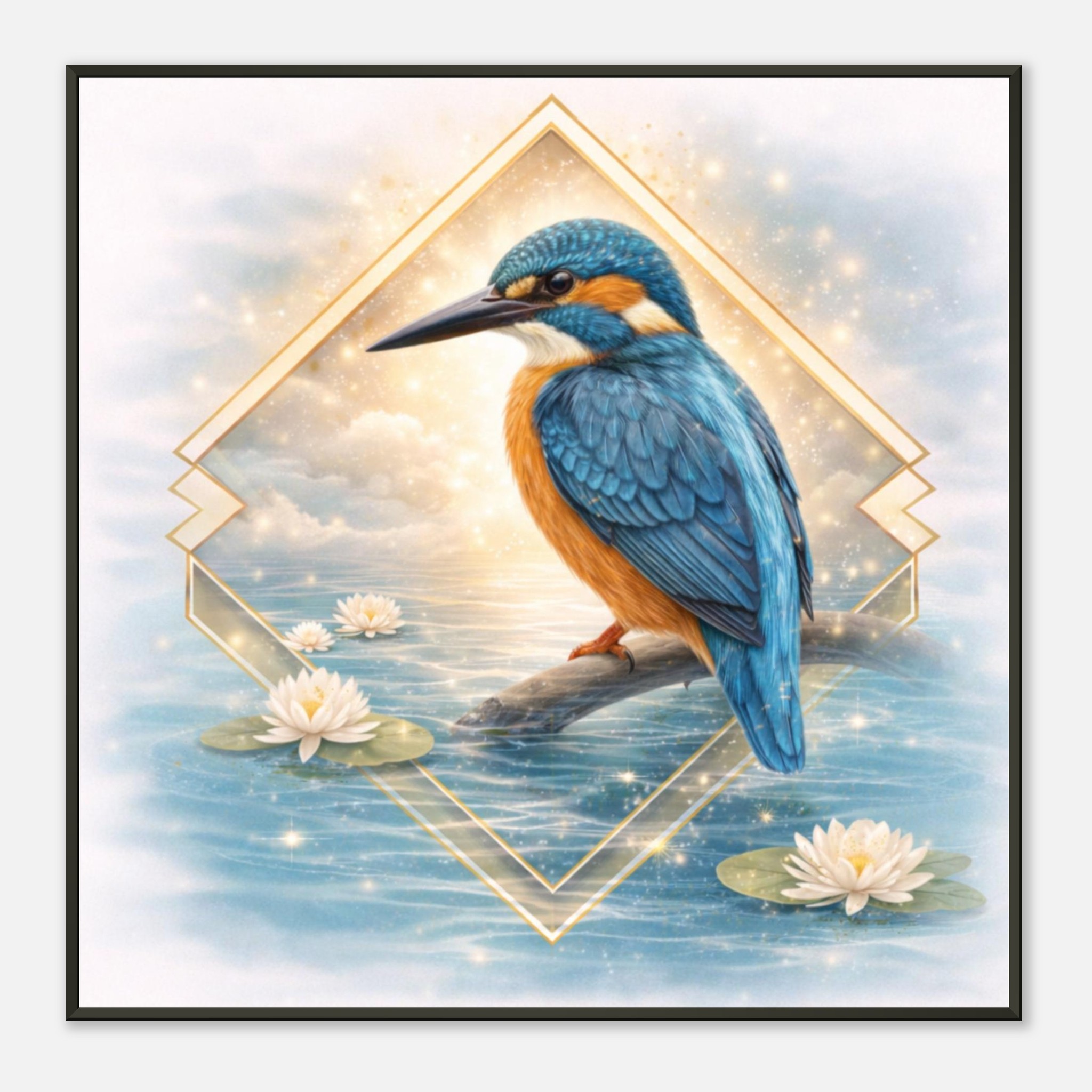 classic semi glossy paper metal framed poster, kingfisher 99a7cab8-8083-423b-9a7d-256e9d849cb5